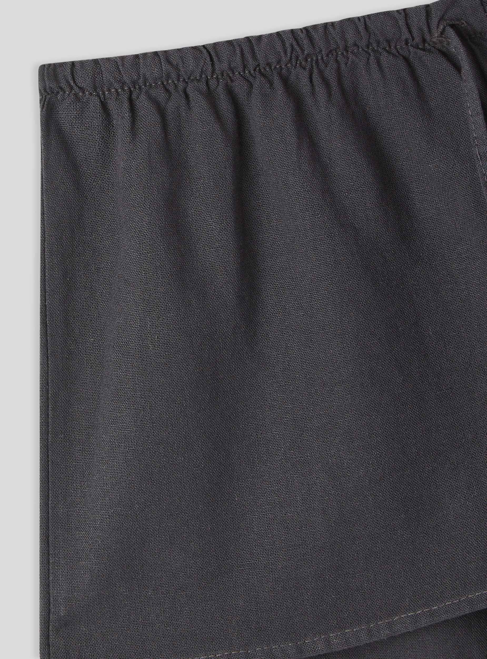 Shorts a vita bassa in misto lino - Image 7