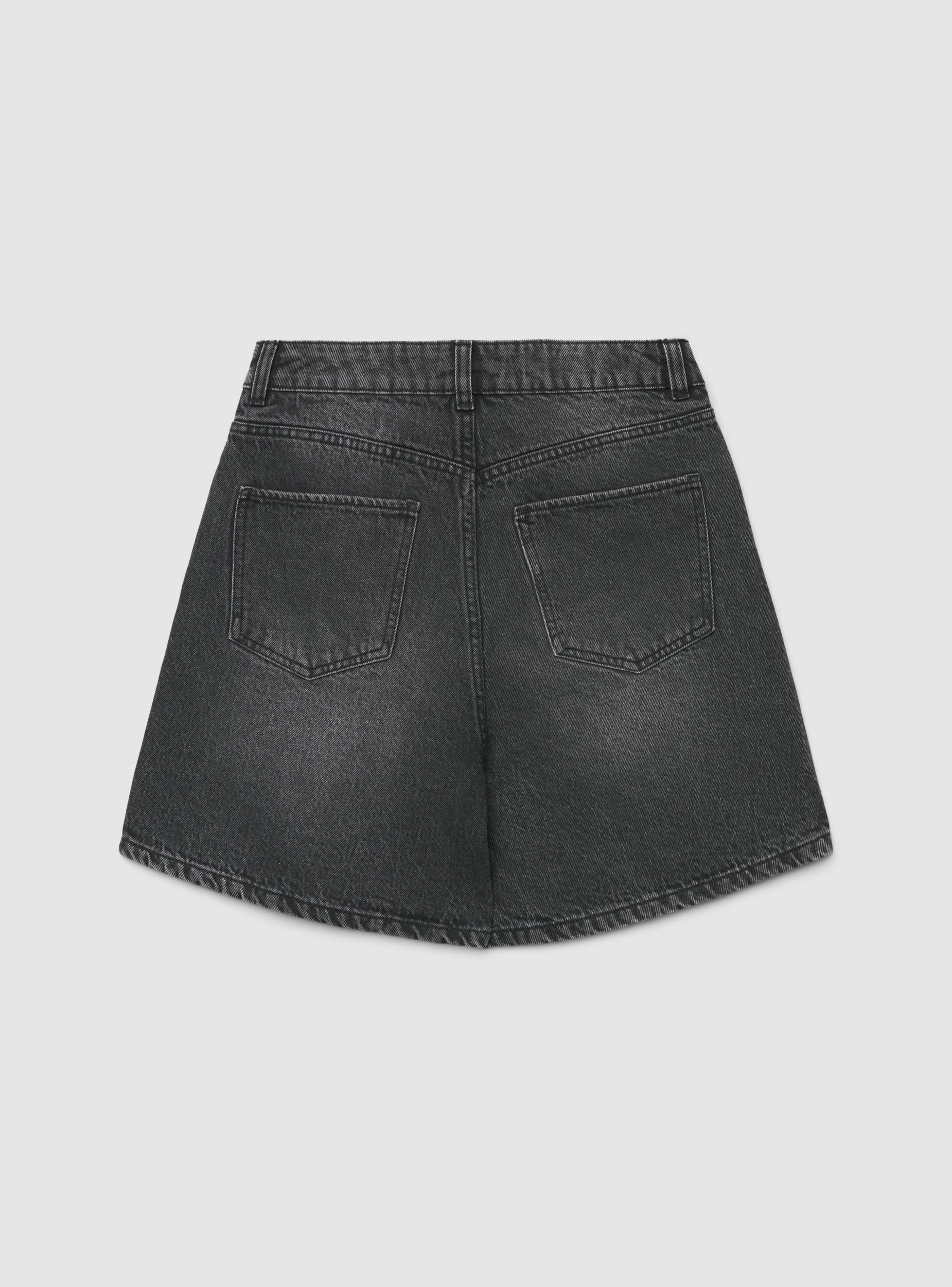 Shorts bermuda in jeans a tinta unita - Image 5