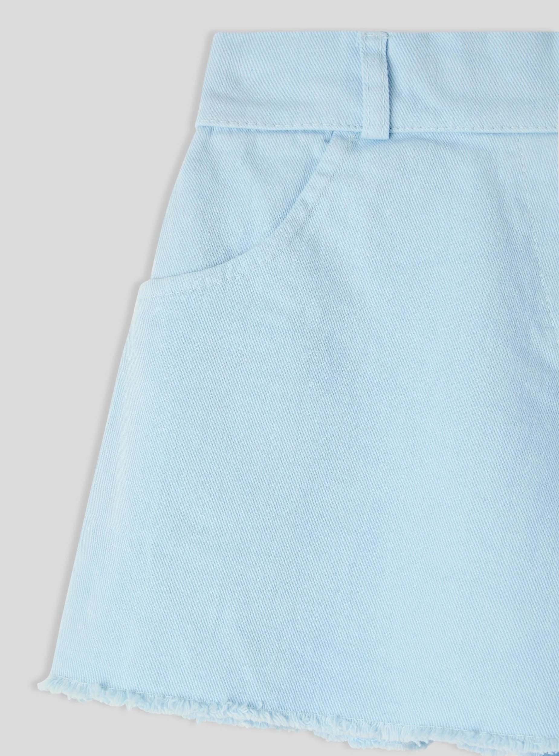 Shorts con orlo sfrangiato - Image 2