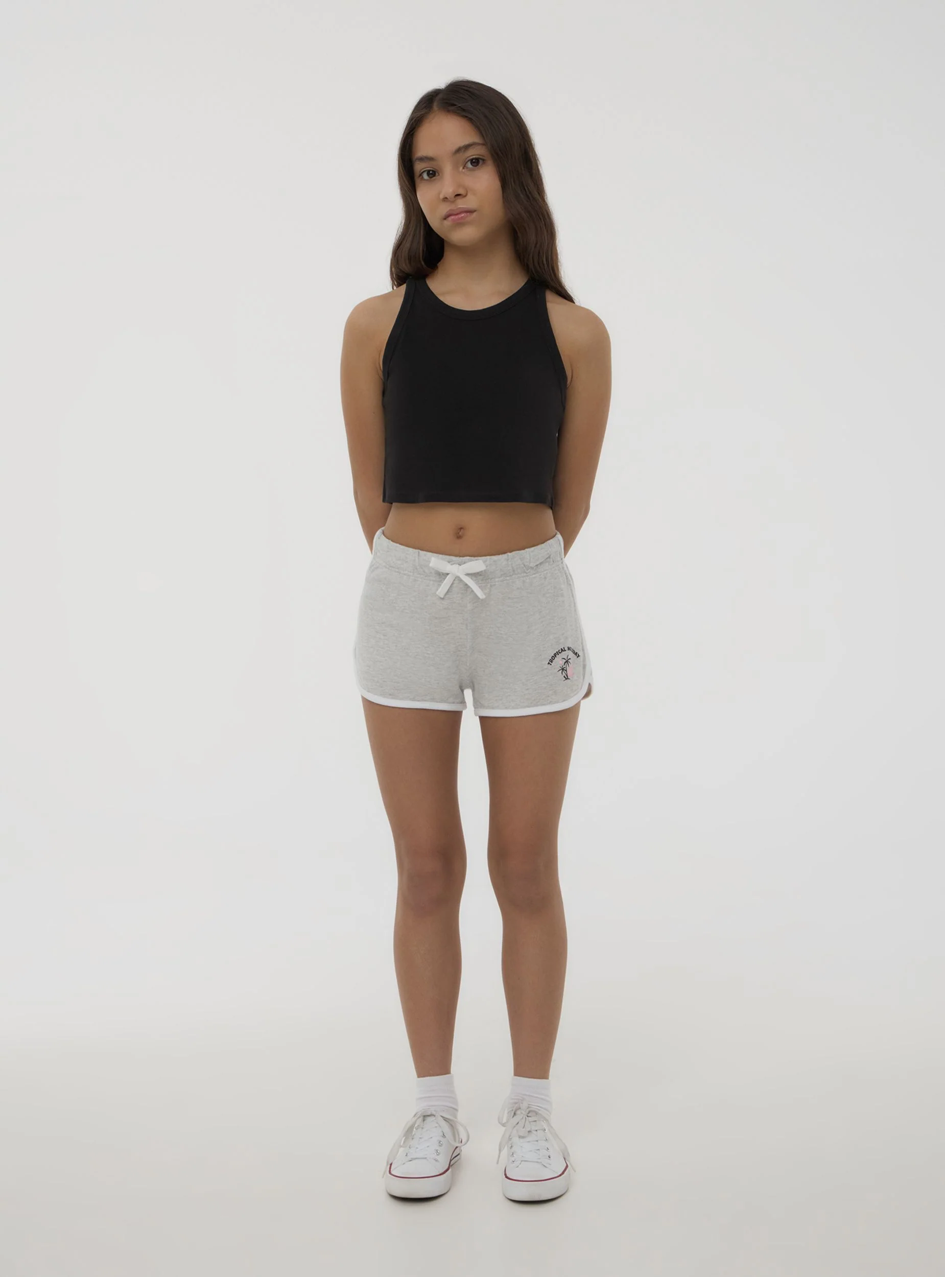 Shorts con stampa e profili - Image 3