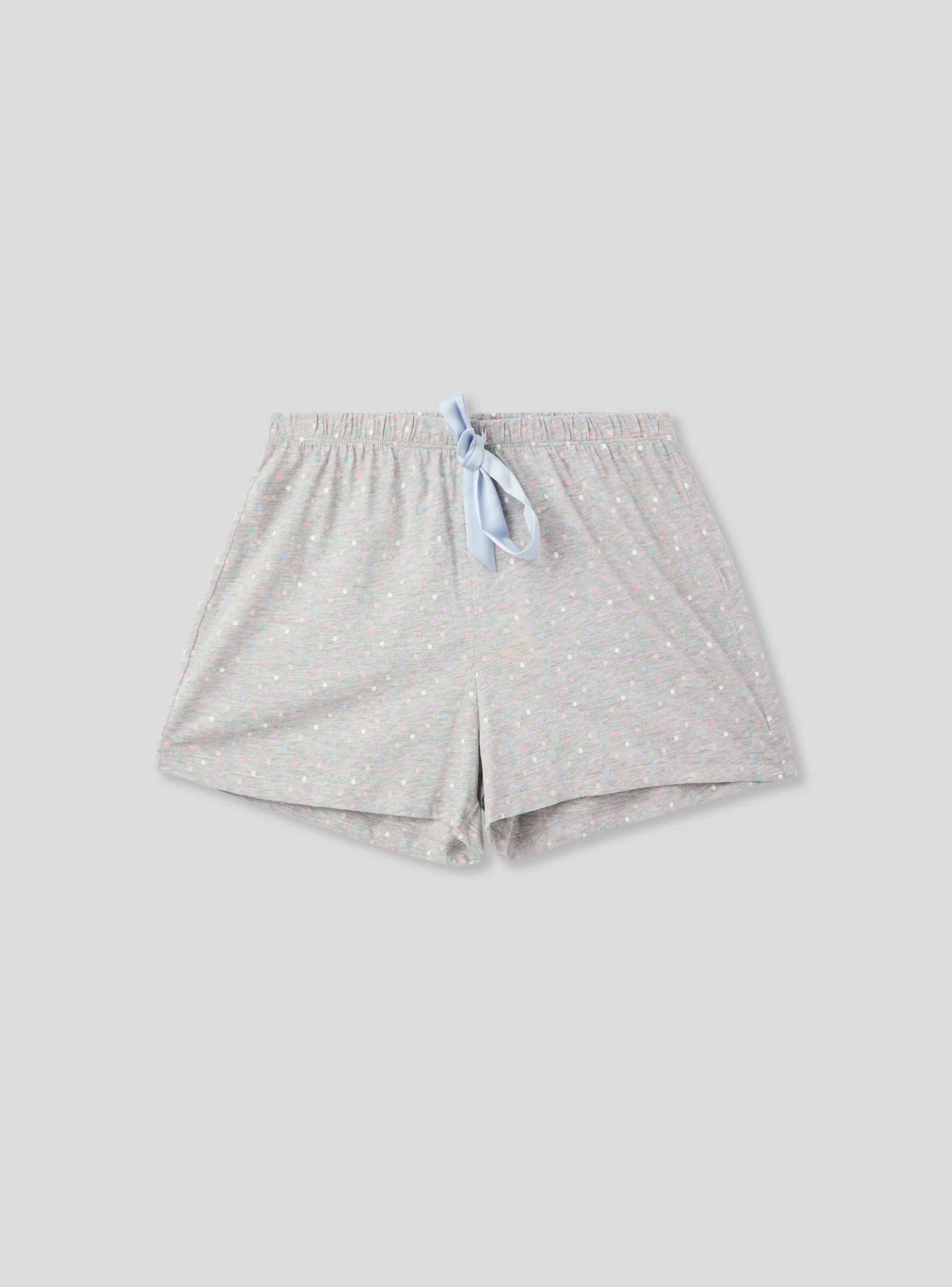 Shorts del pigiama a pois con coulisse - Image 5