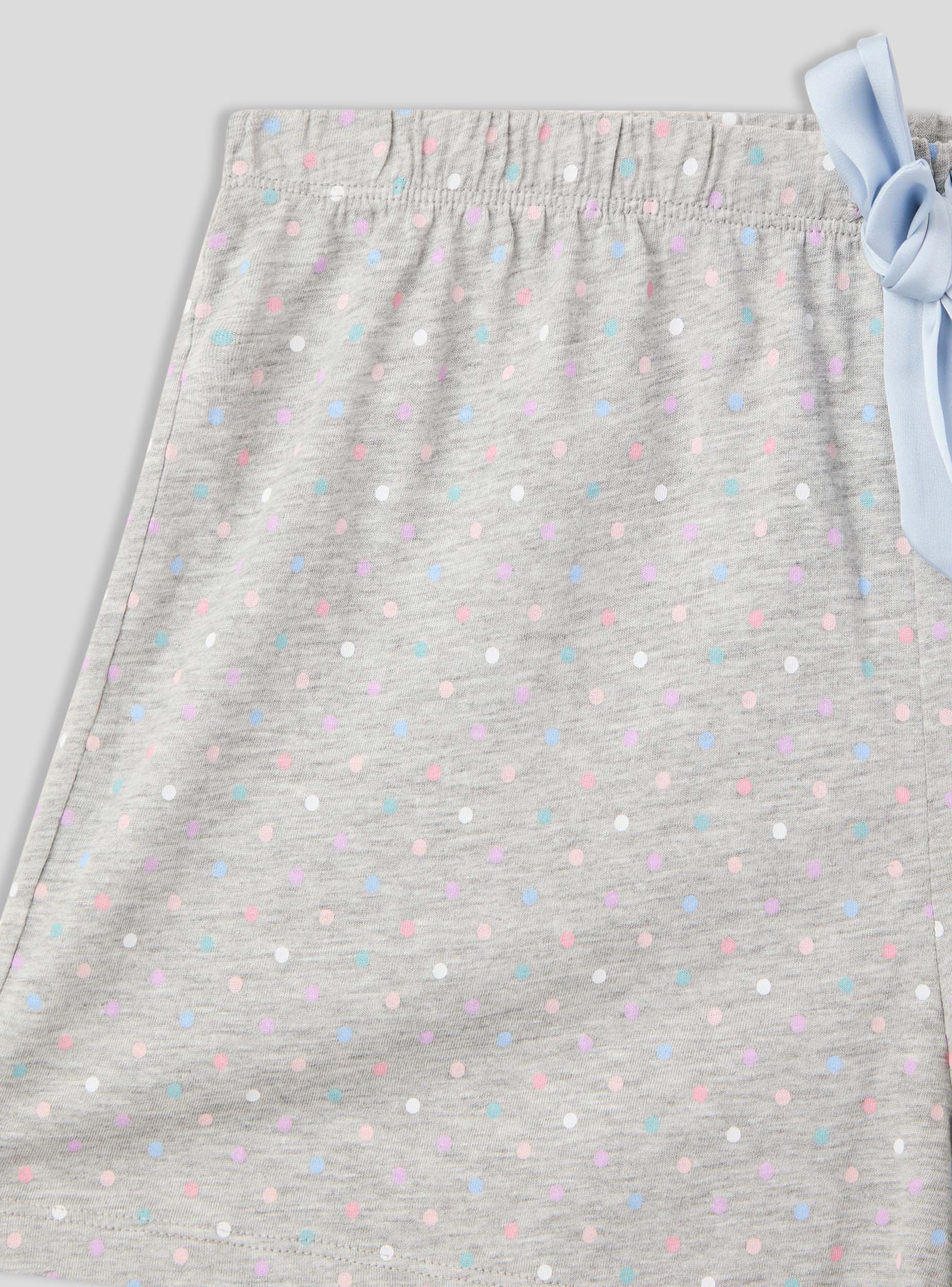 Shorts del pigiama a pois con coulisse - Image 6