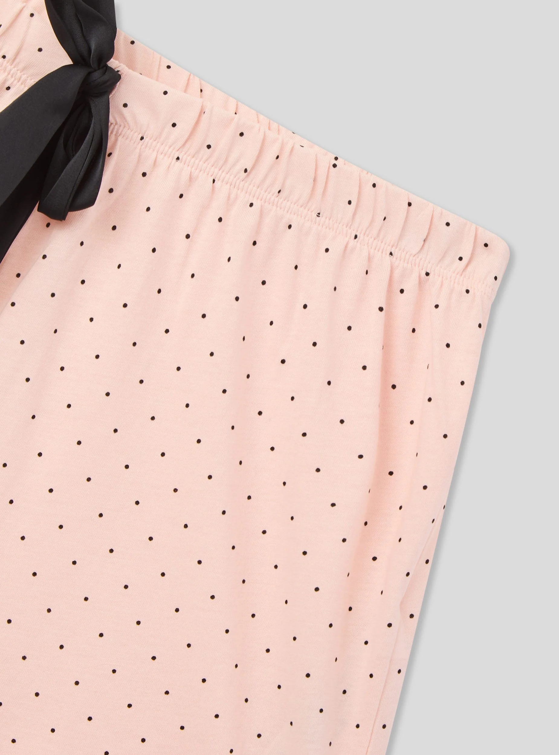 Shorts del pigiama a pois con coulisse - Image 7