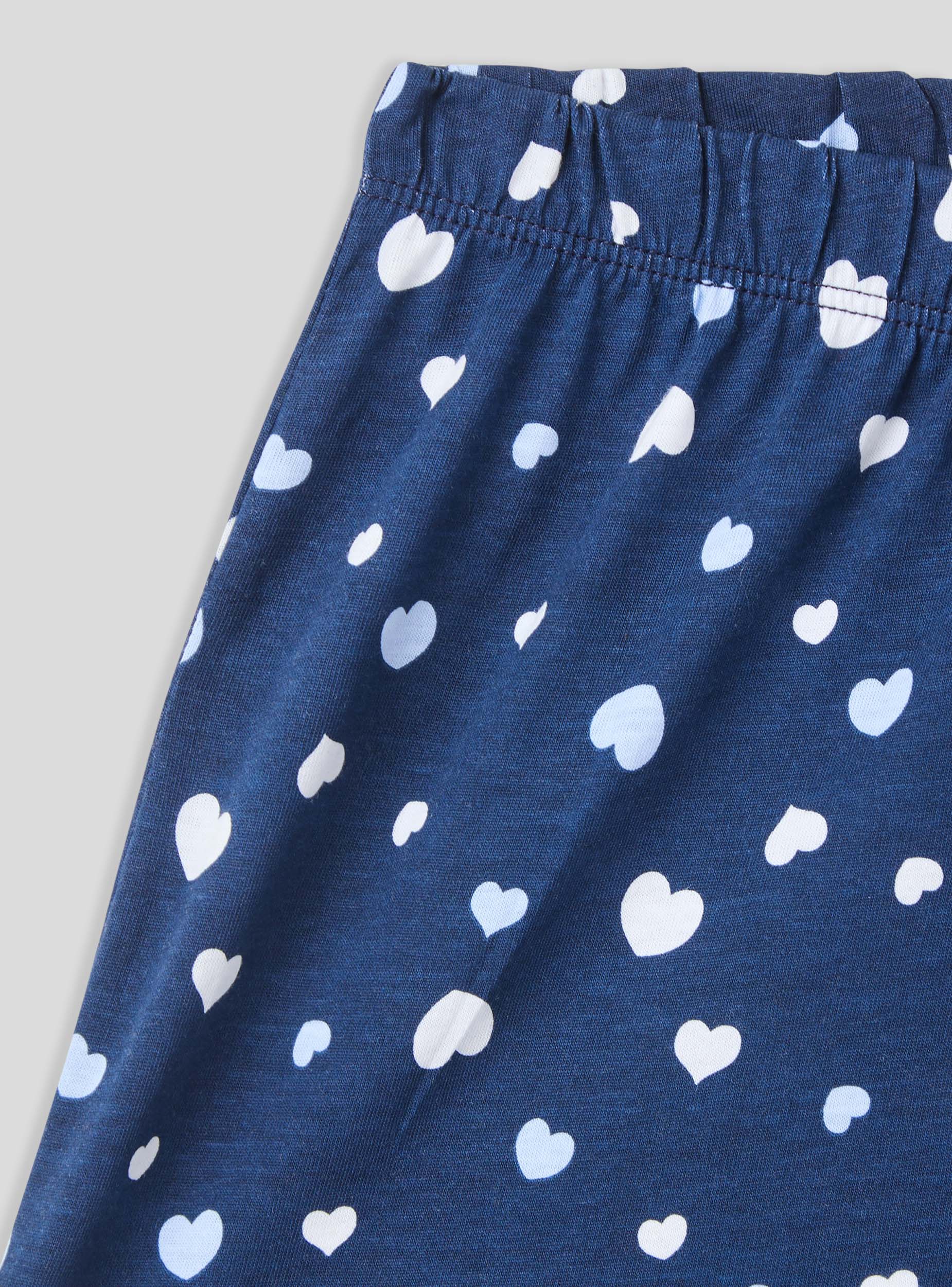 Shorts del pigiama con cuori e coulisse - Image 4