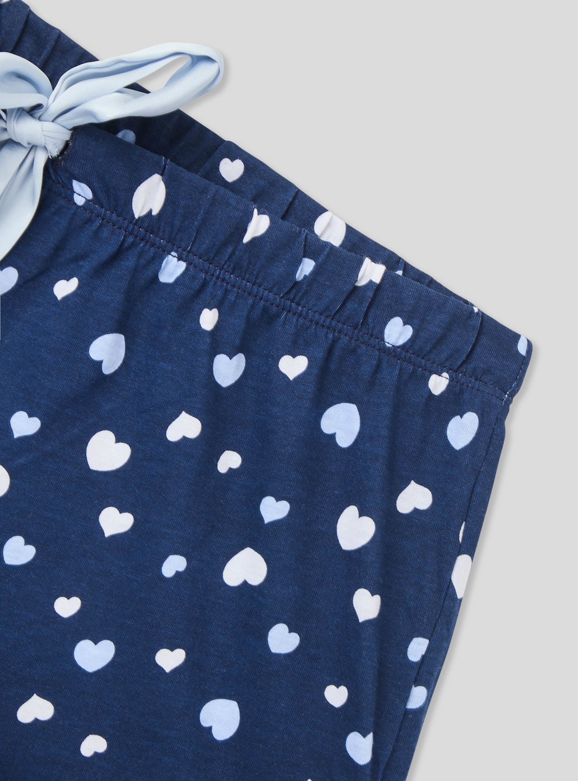 Shorts del pigiama con cuori e coulisse - Image 5