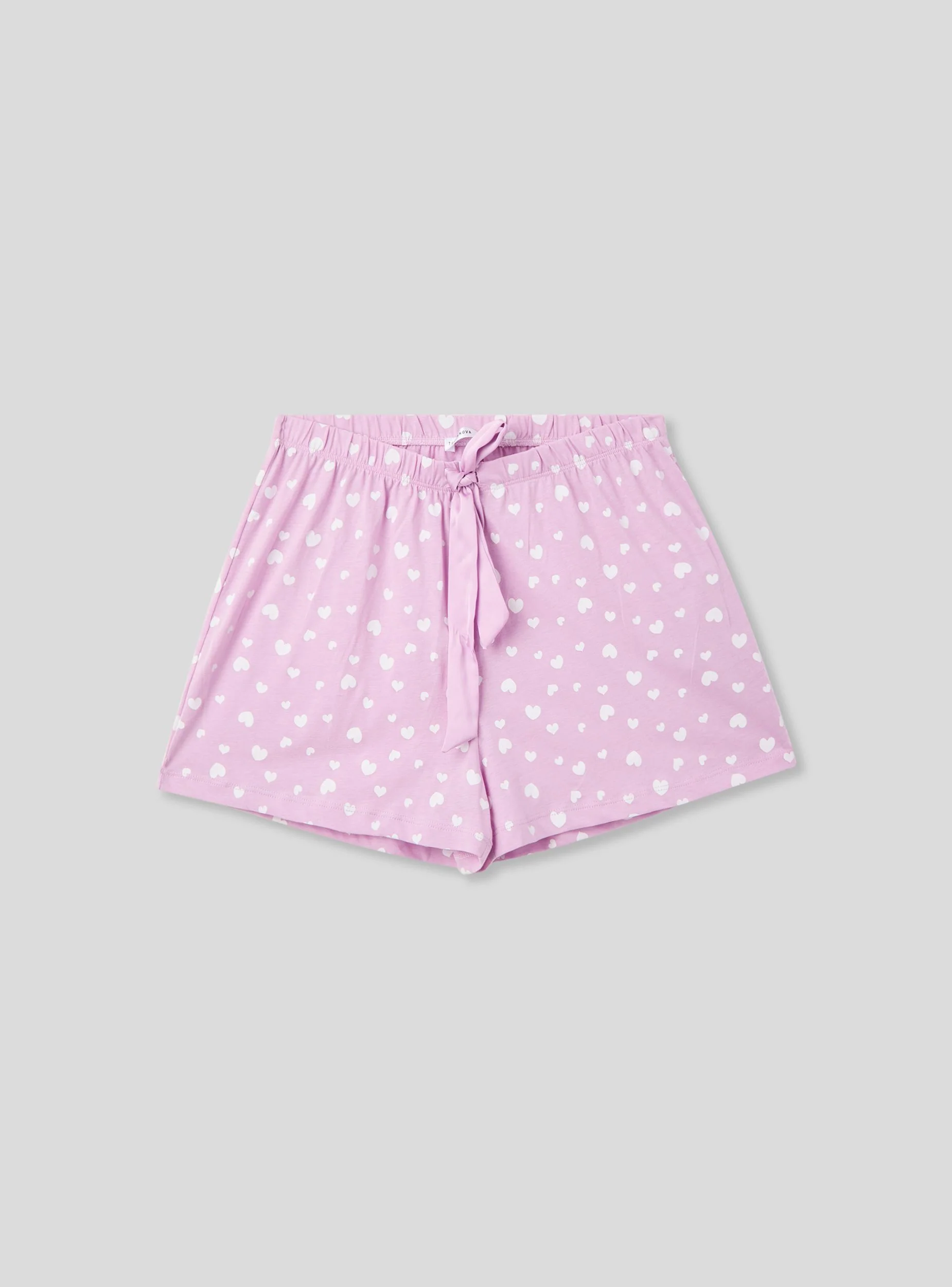Shorts del pigiama con cuori e coulisse - Image 4