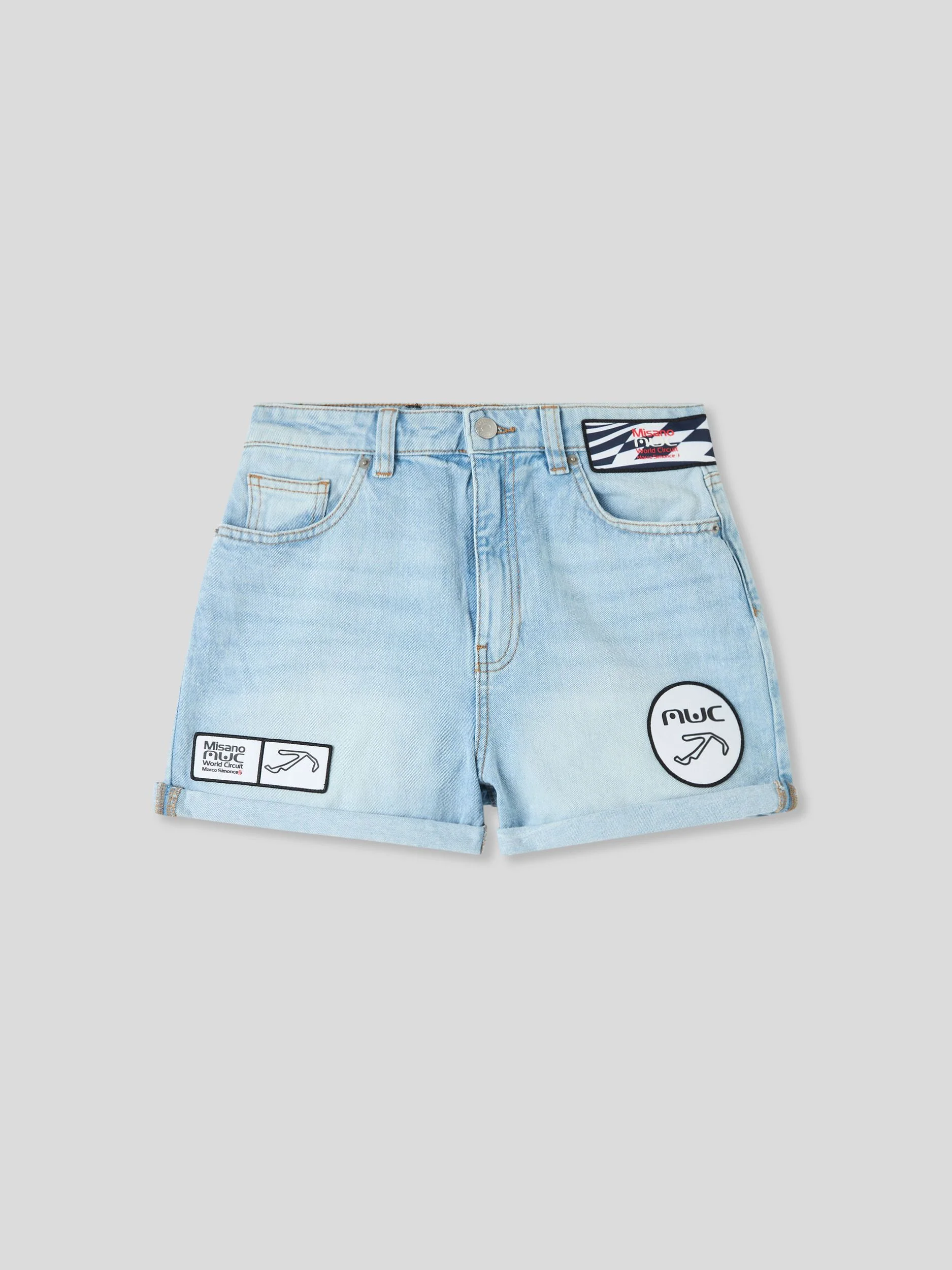Shorts di jeans con patch MWC - Image 8