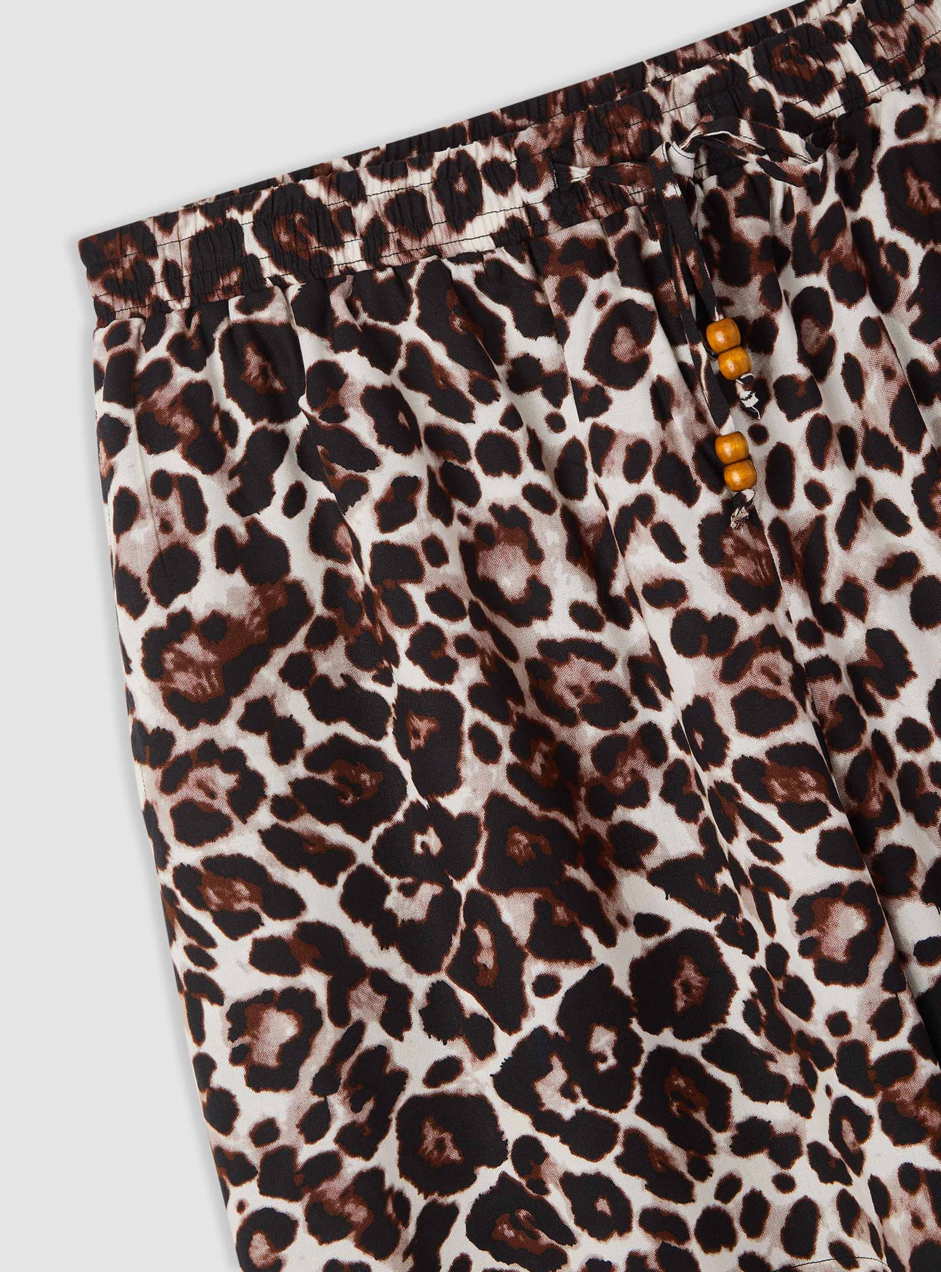 Shorts fantasia animalier con coulisse - Image 6