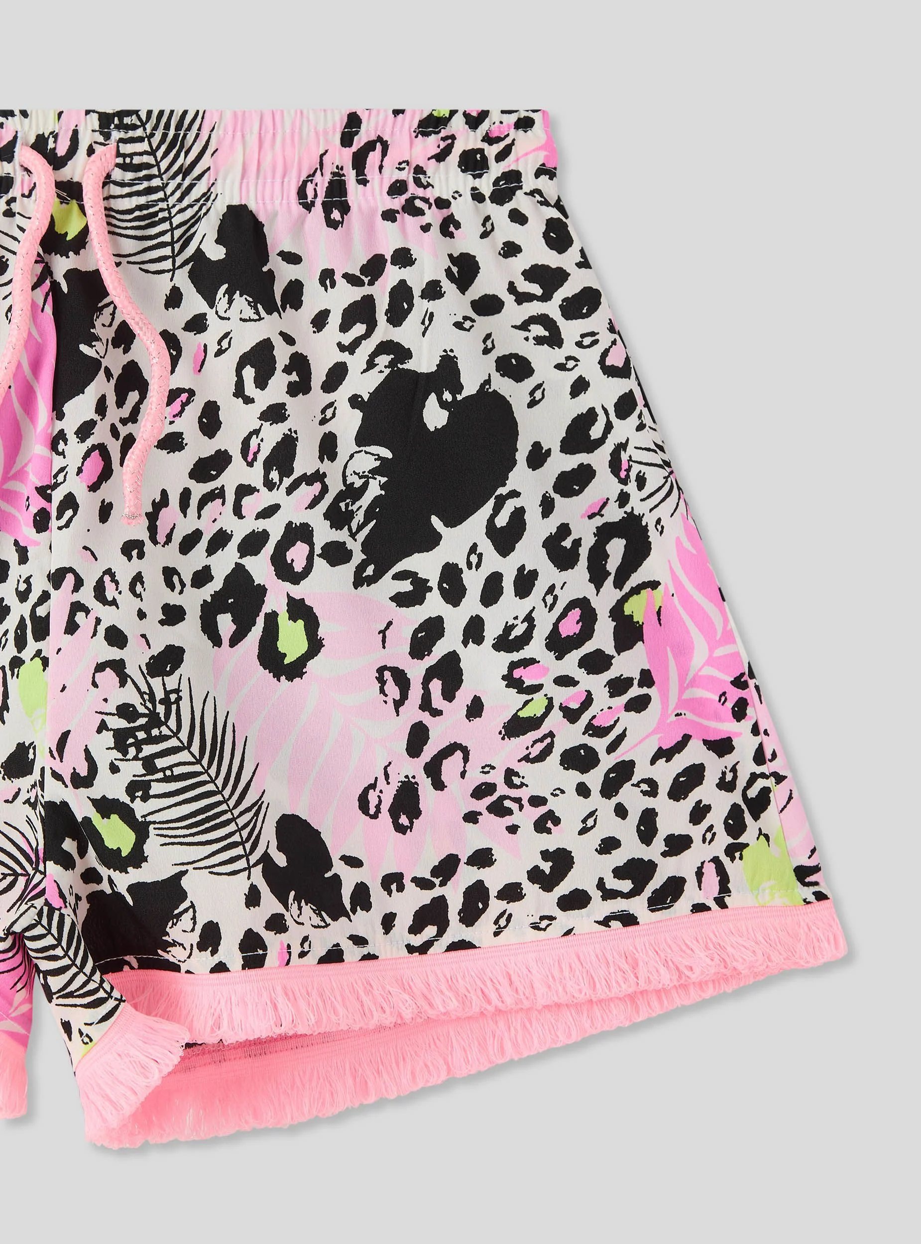 Shorts fantasia maculati con coulisse - Image 4