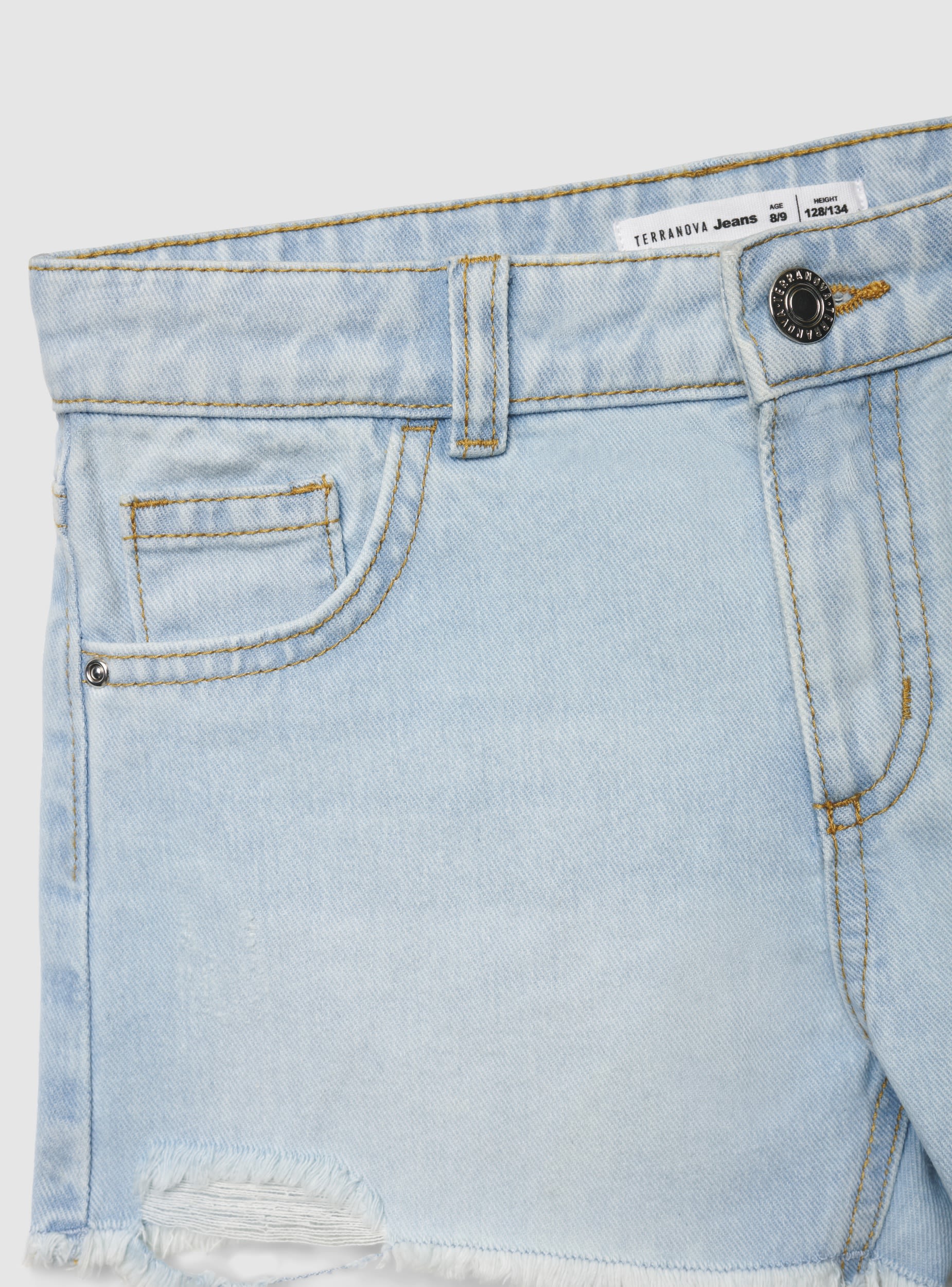 Shorts in jeans con strappi - Image 6