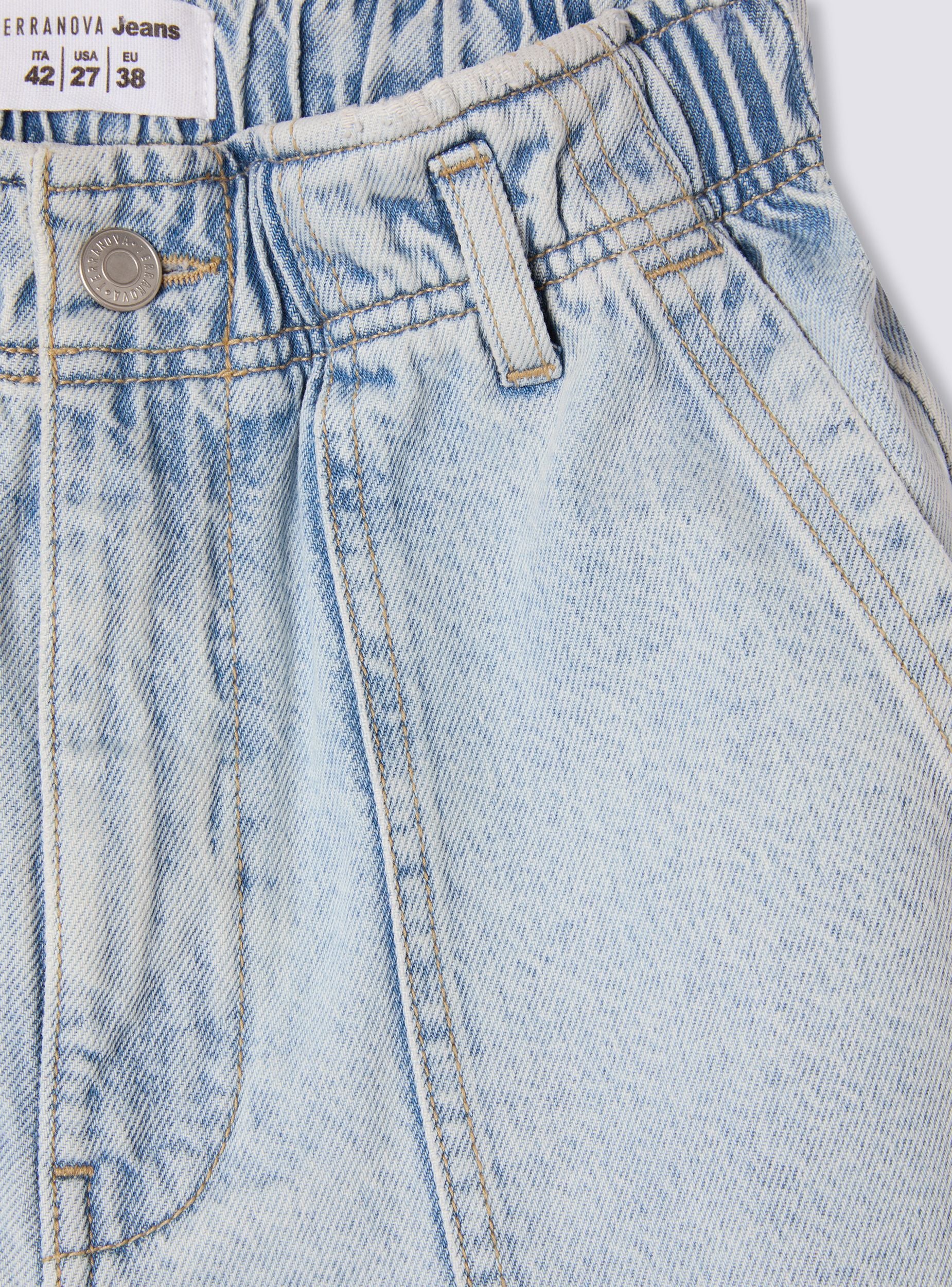 Shorts in jeans paperpag acid wash - Image 5