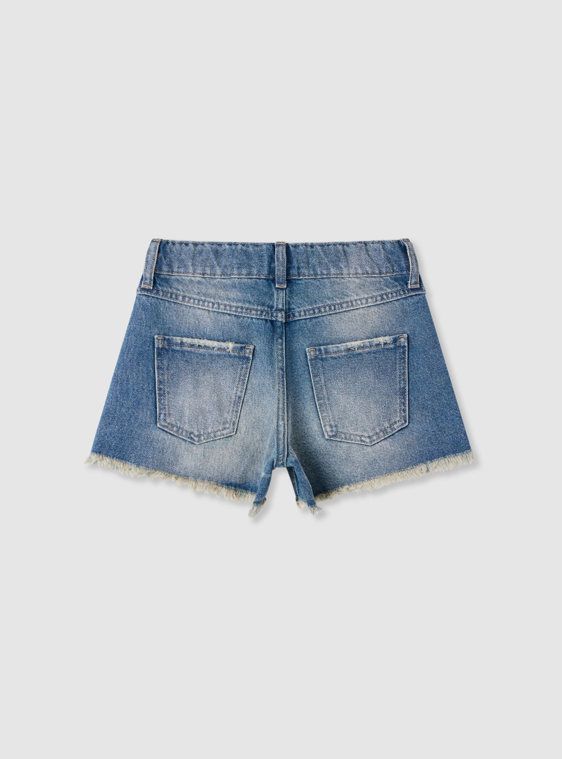 Shorts jeans con applicazioni floreali - Image 7