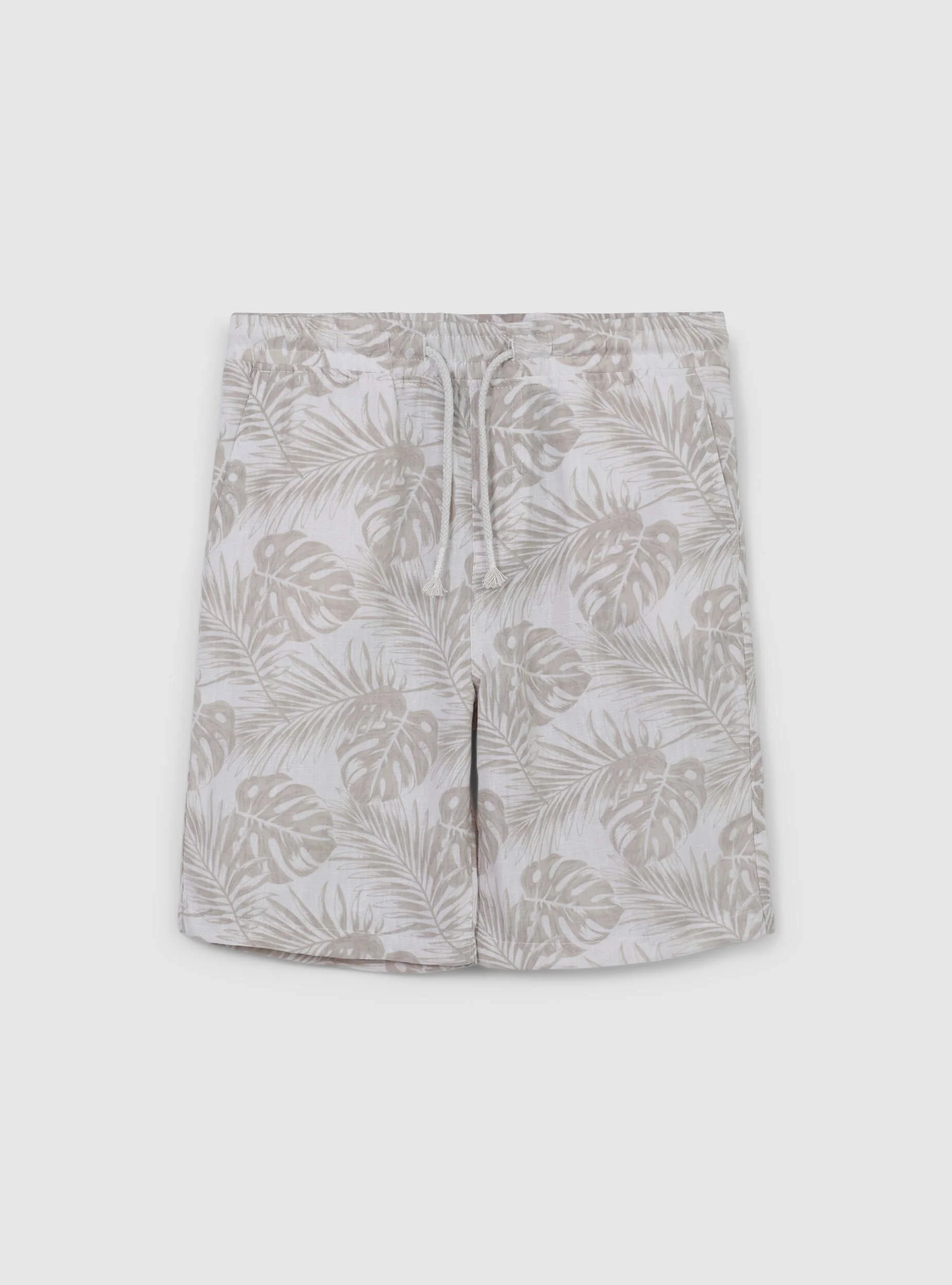 Shorts jogger fantasia foglie tessuto leggero - Image 6