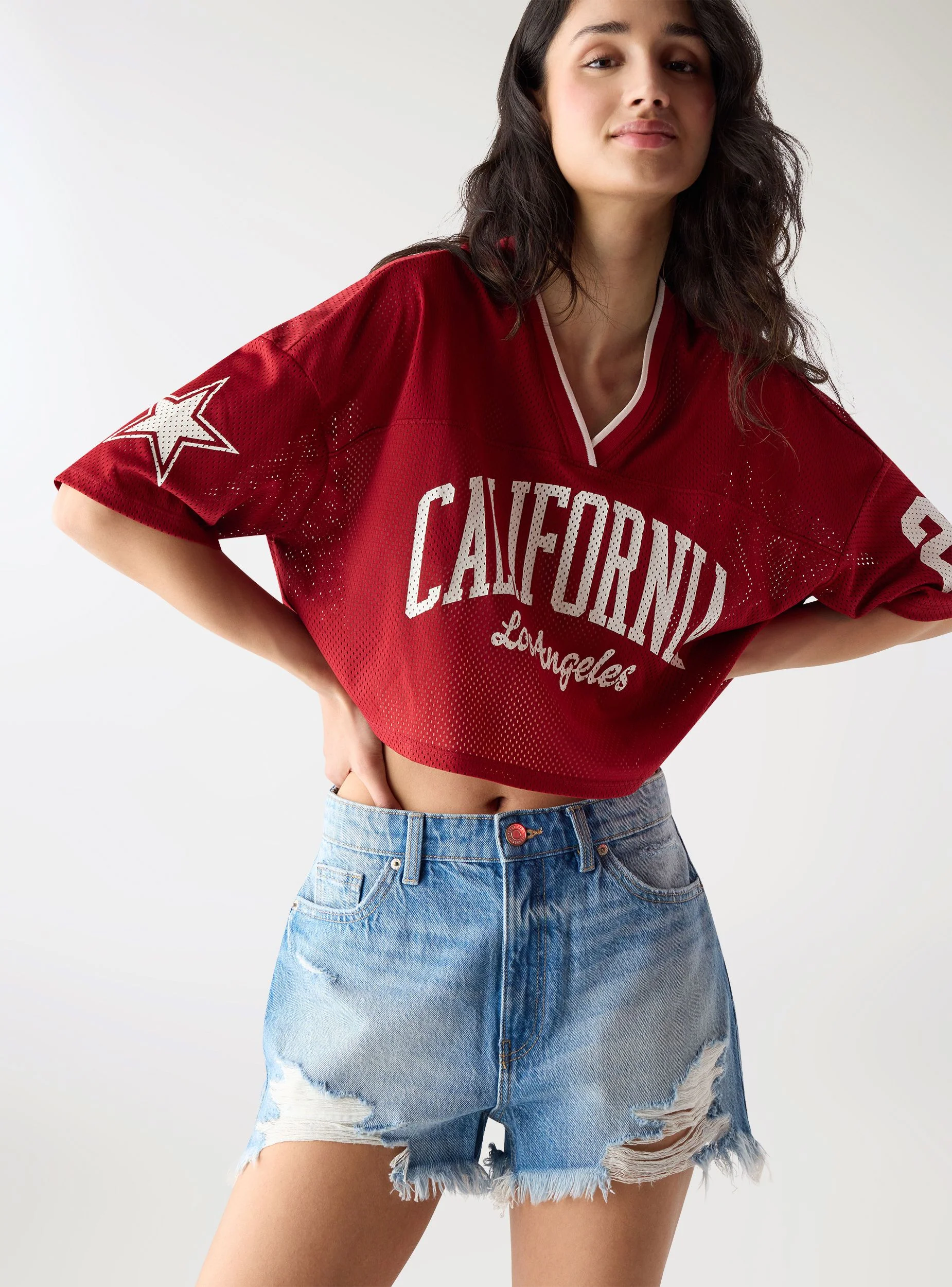 Shorts mom con strappi - Image 3