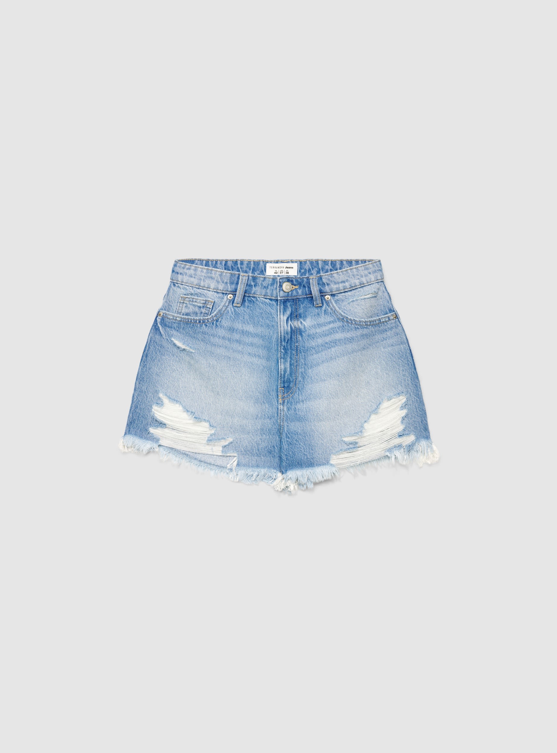 Shorts mom con strappi - Image 5