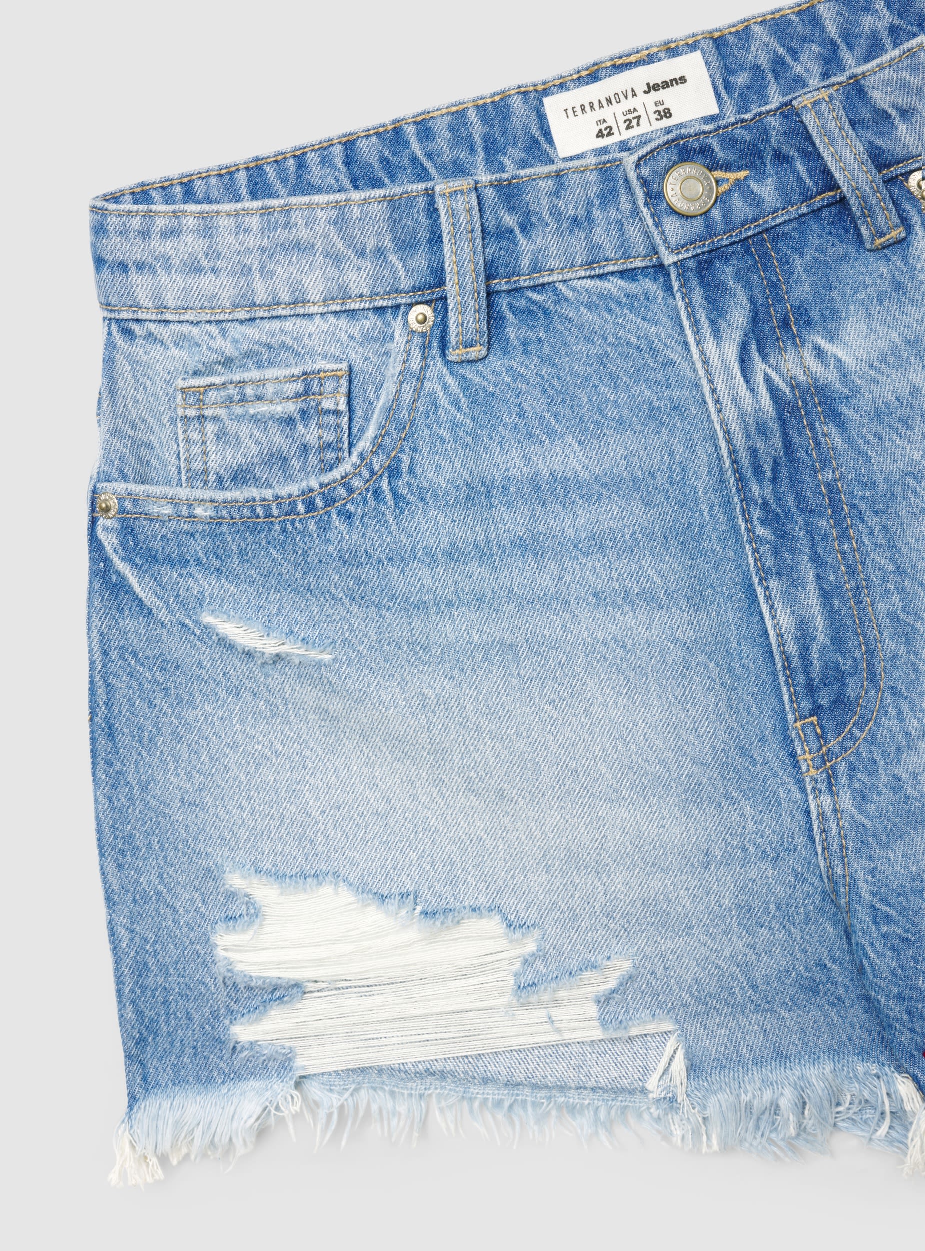 Shorts mom con strappi - Image 7