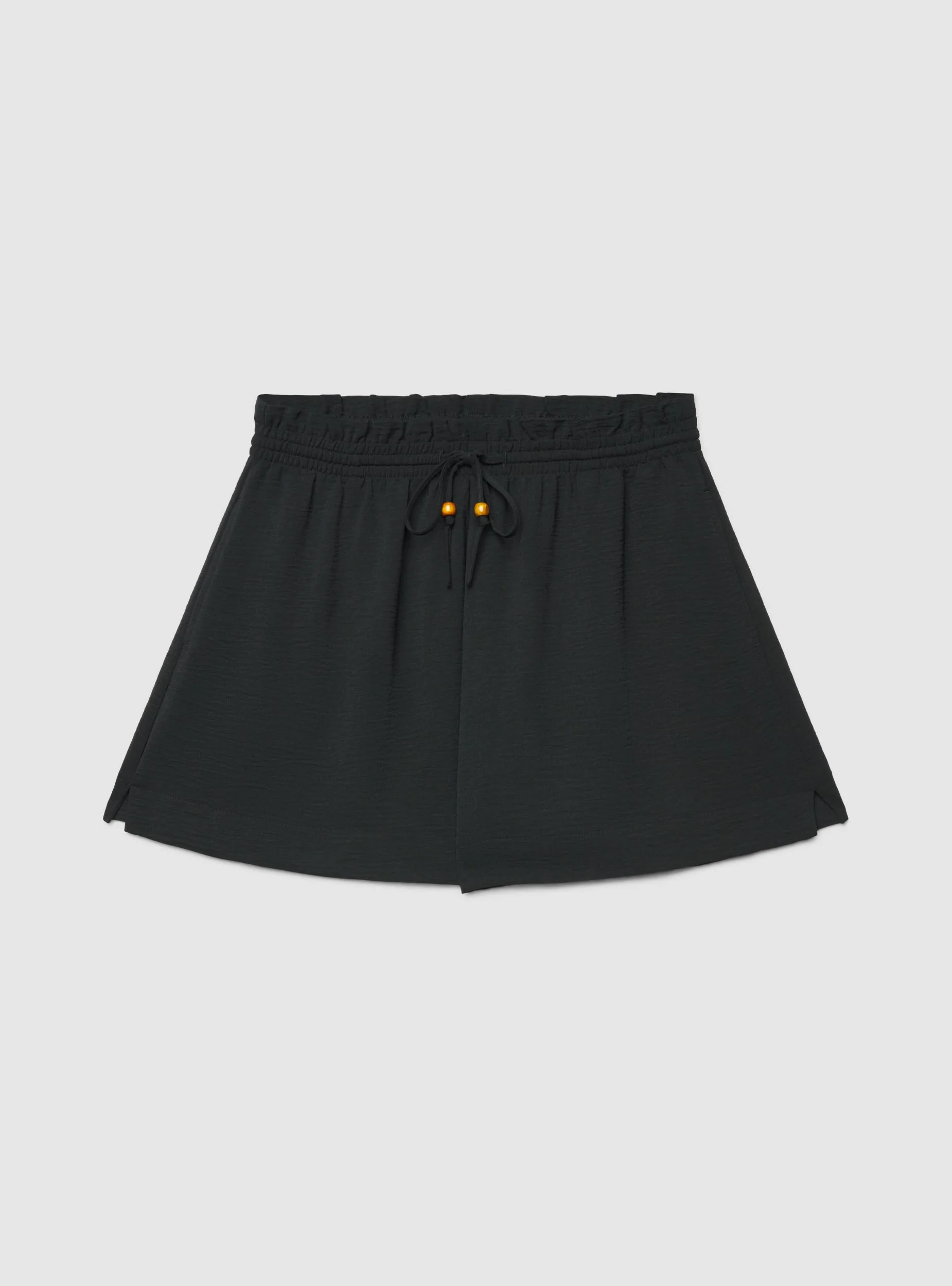 Shorts morbidi a tinta unita con coulisse - Image 7