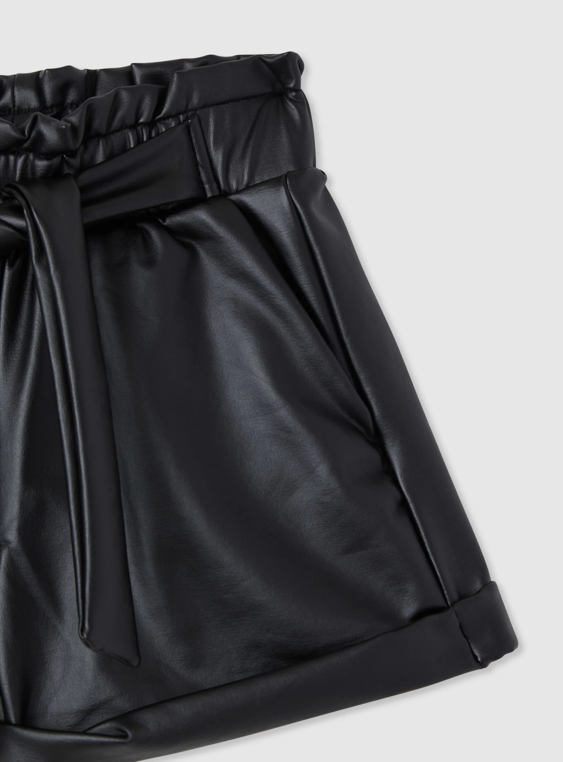 Shorts paperbag effetto pelle - Image 6