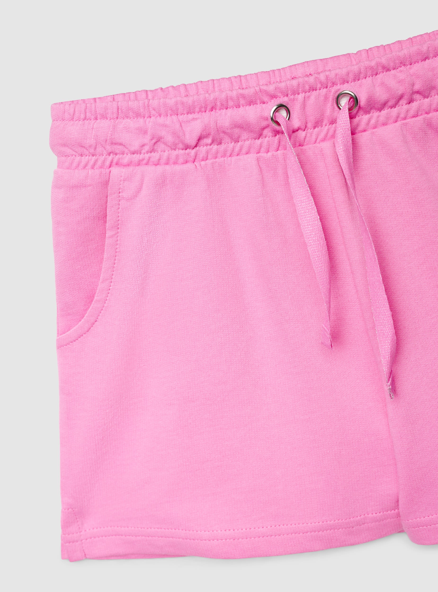 Shorts tinta unita con coulisse - Image 3