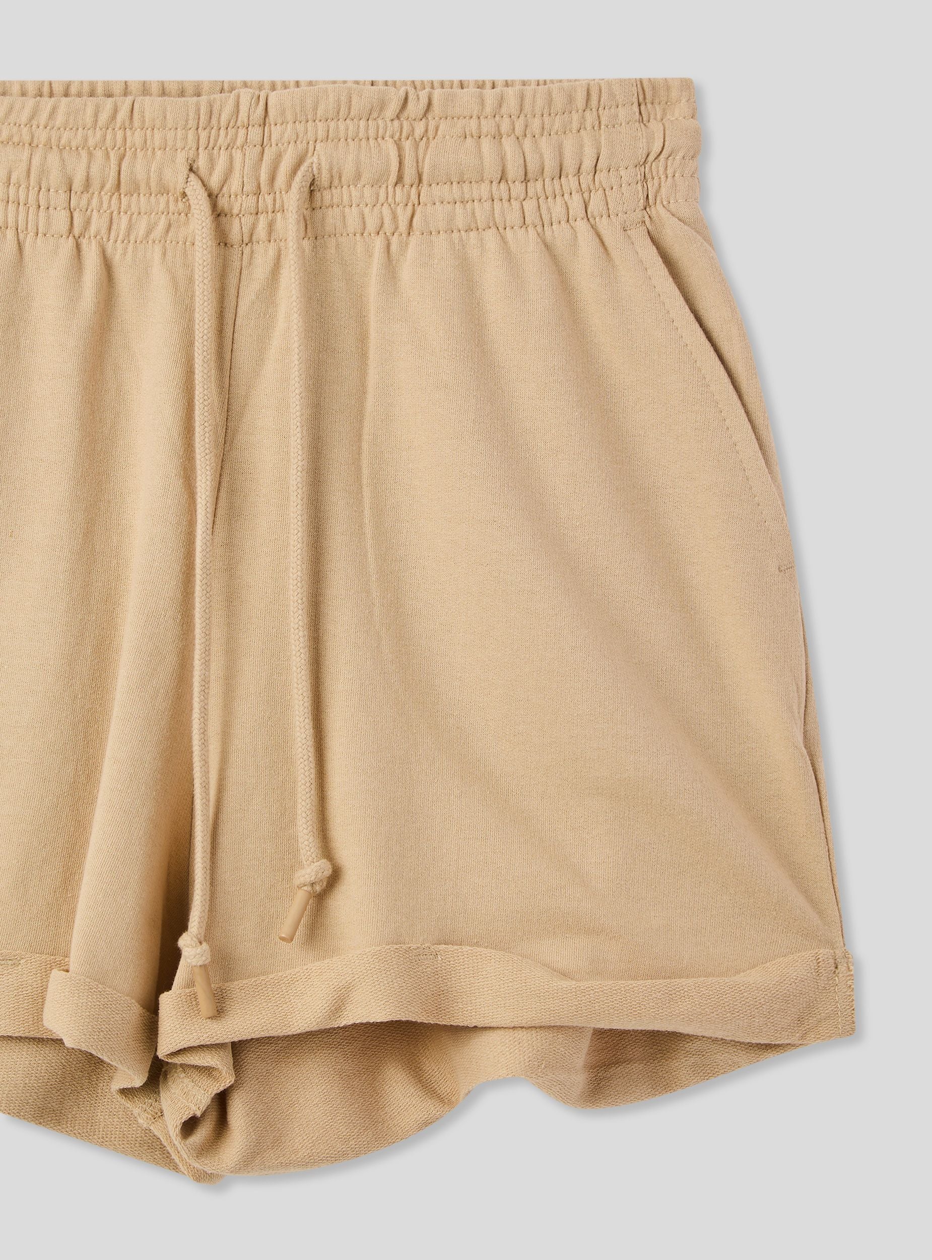 Shorts tuta a vita alta con risvolto - Image 7