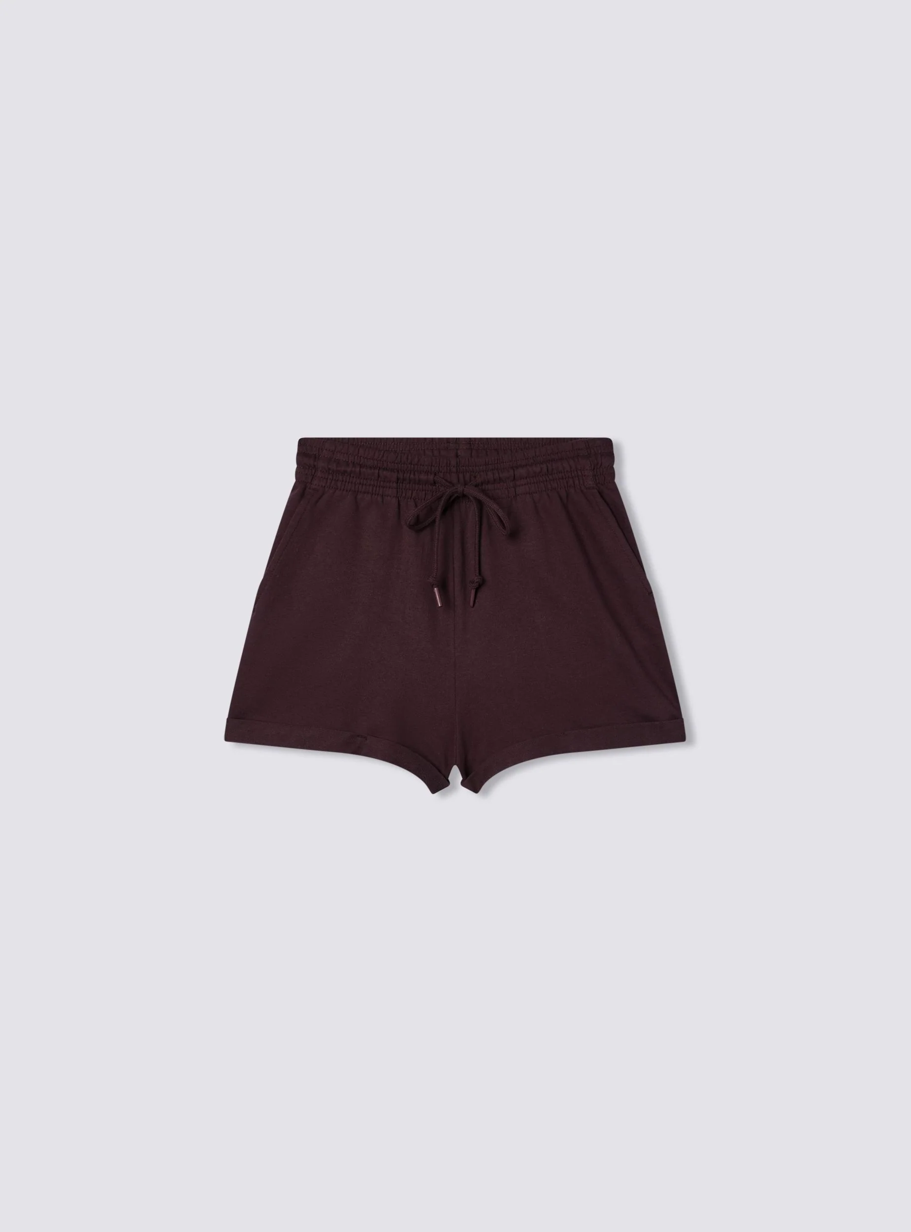 Shorts tuta a vita alta con risvolto - Image 5