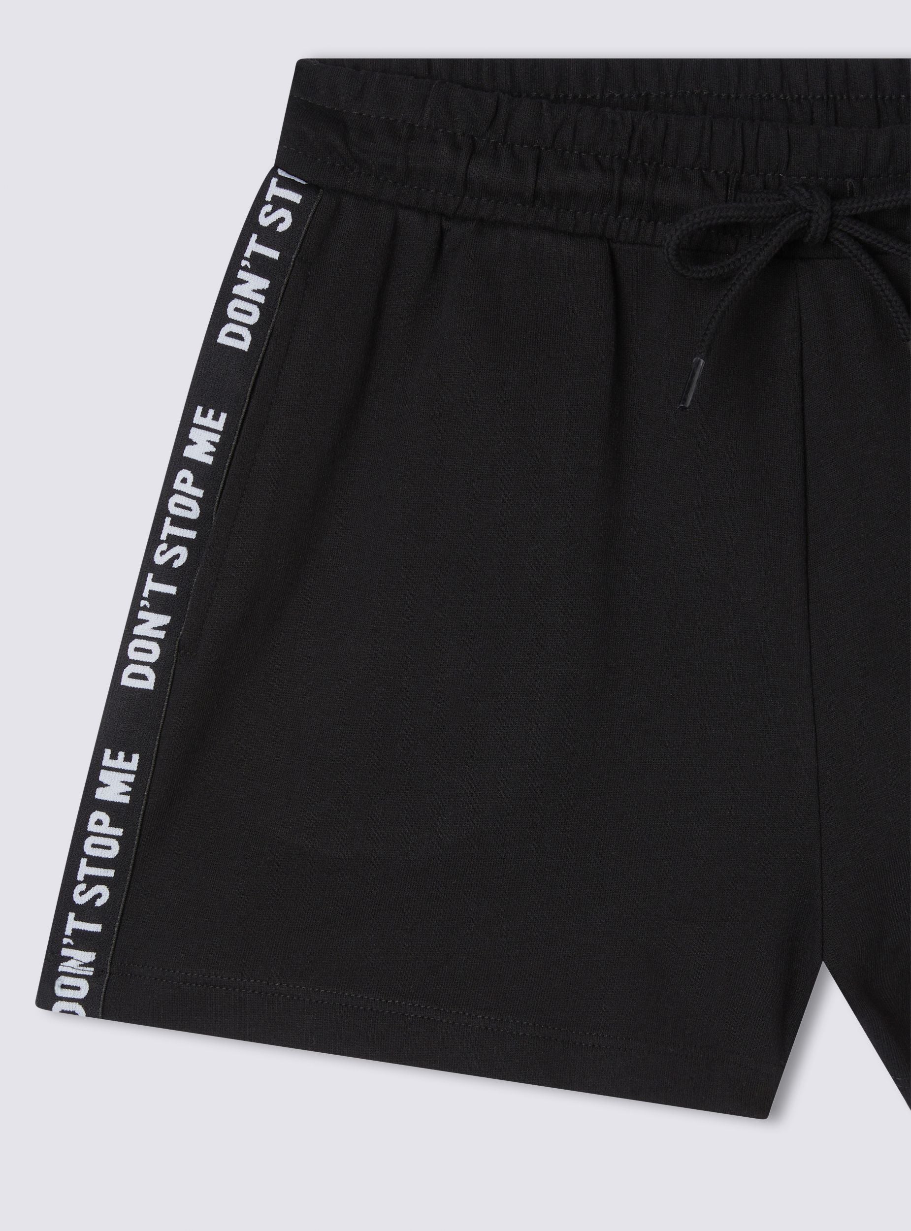Shorts tuta con bande laterali con scritte - Image 6