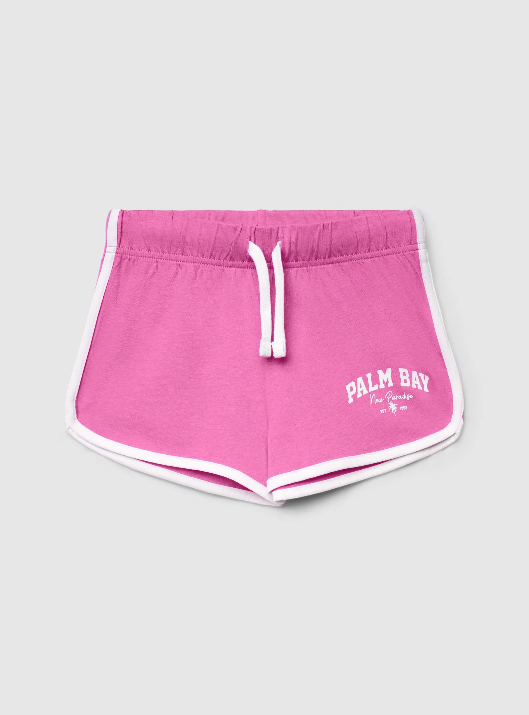 Shorts tuta con coulisse e profili a contrasto - Image 4