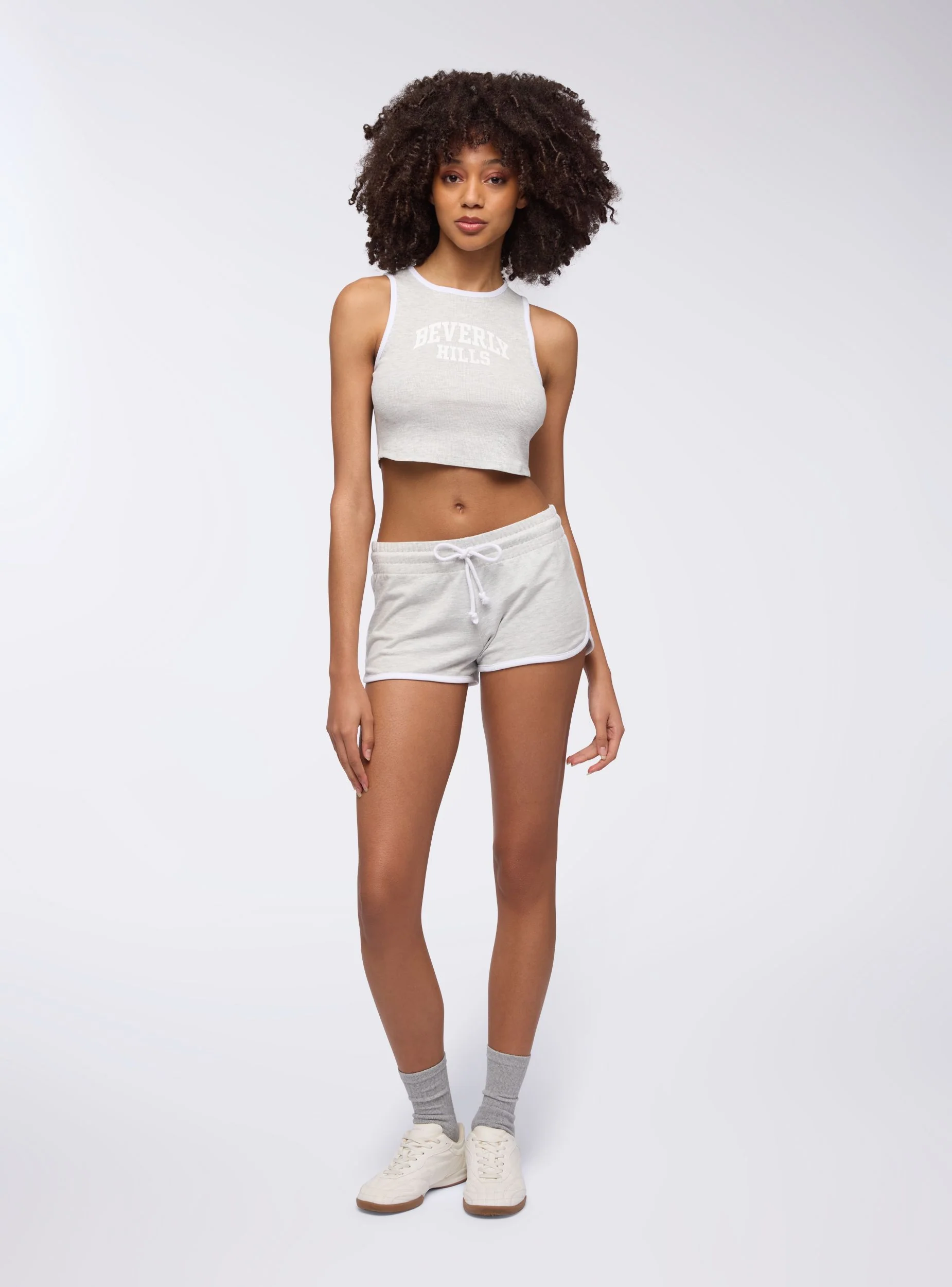 Shorts tuta con profili a contrasto - Image 2