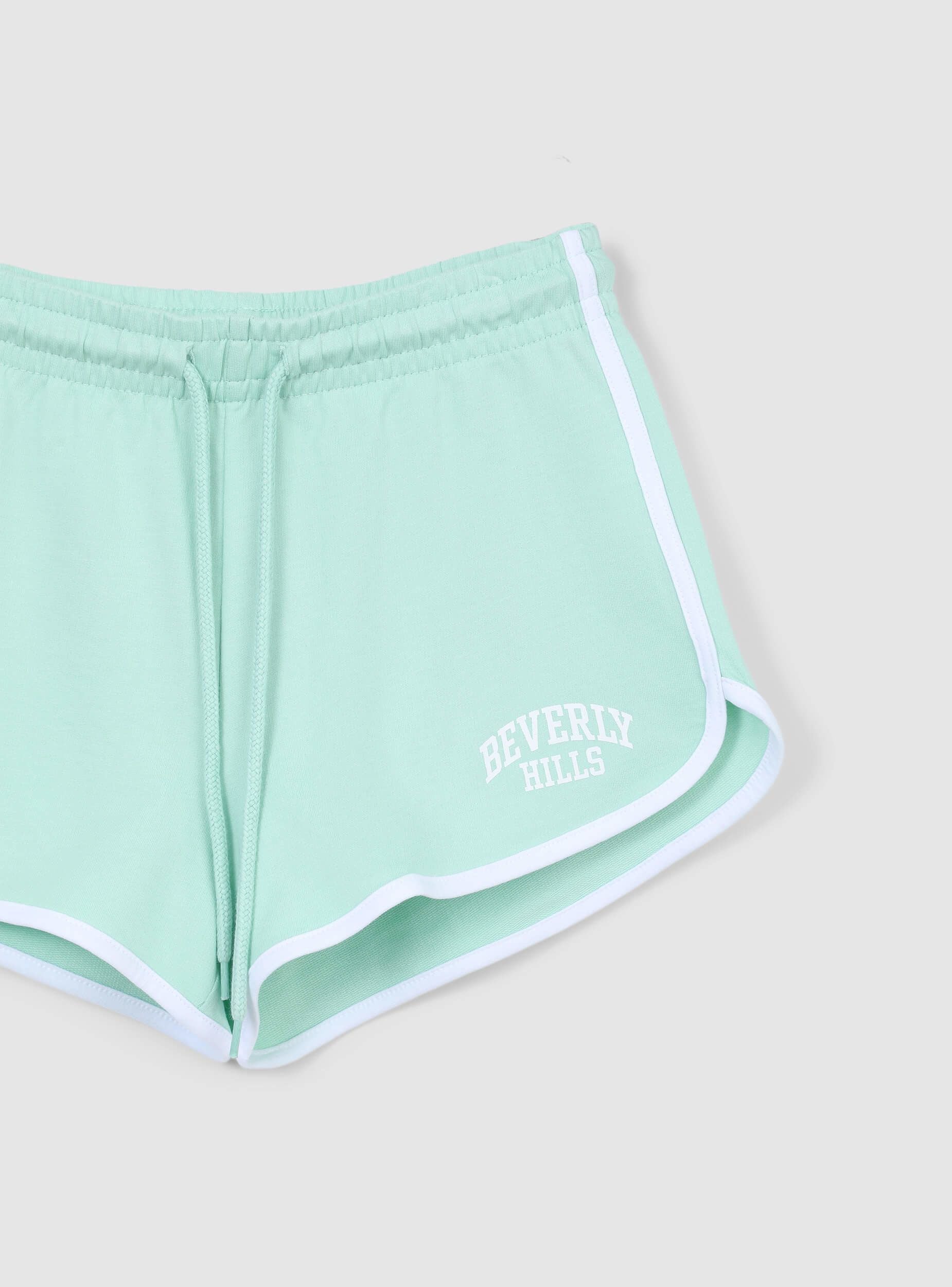 Shorts tuta leggeri con profili e stampa college - Image 6