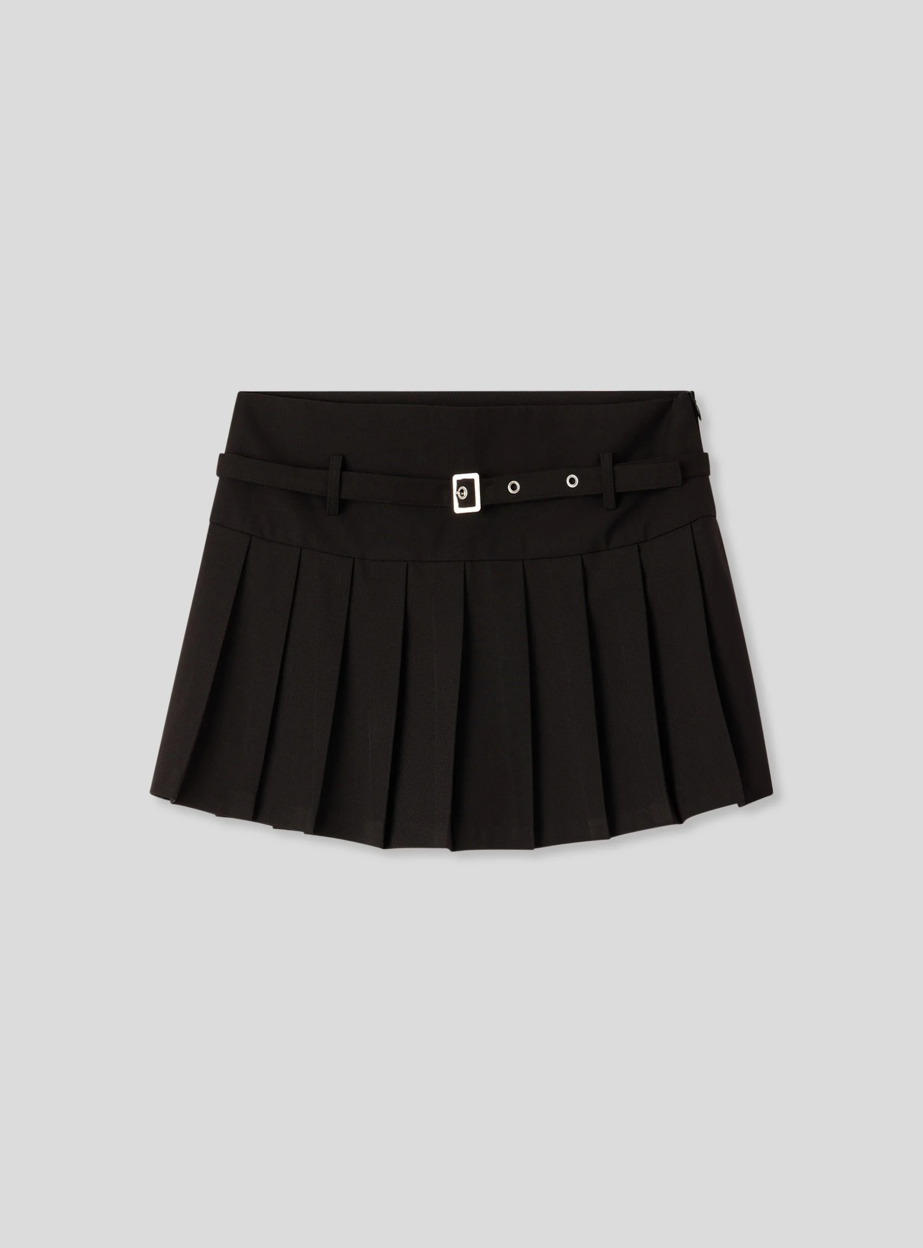 Skort a pieghe con cintura - Image 5