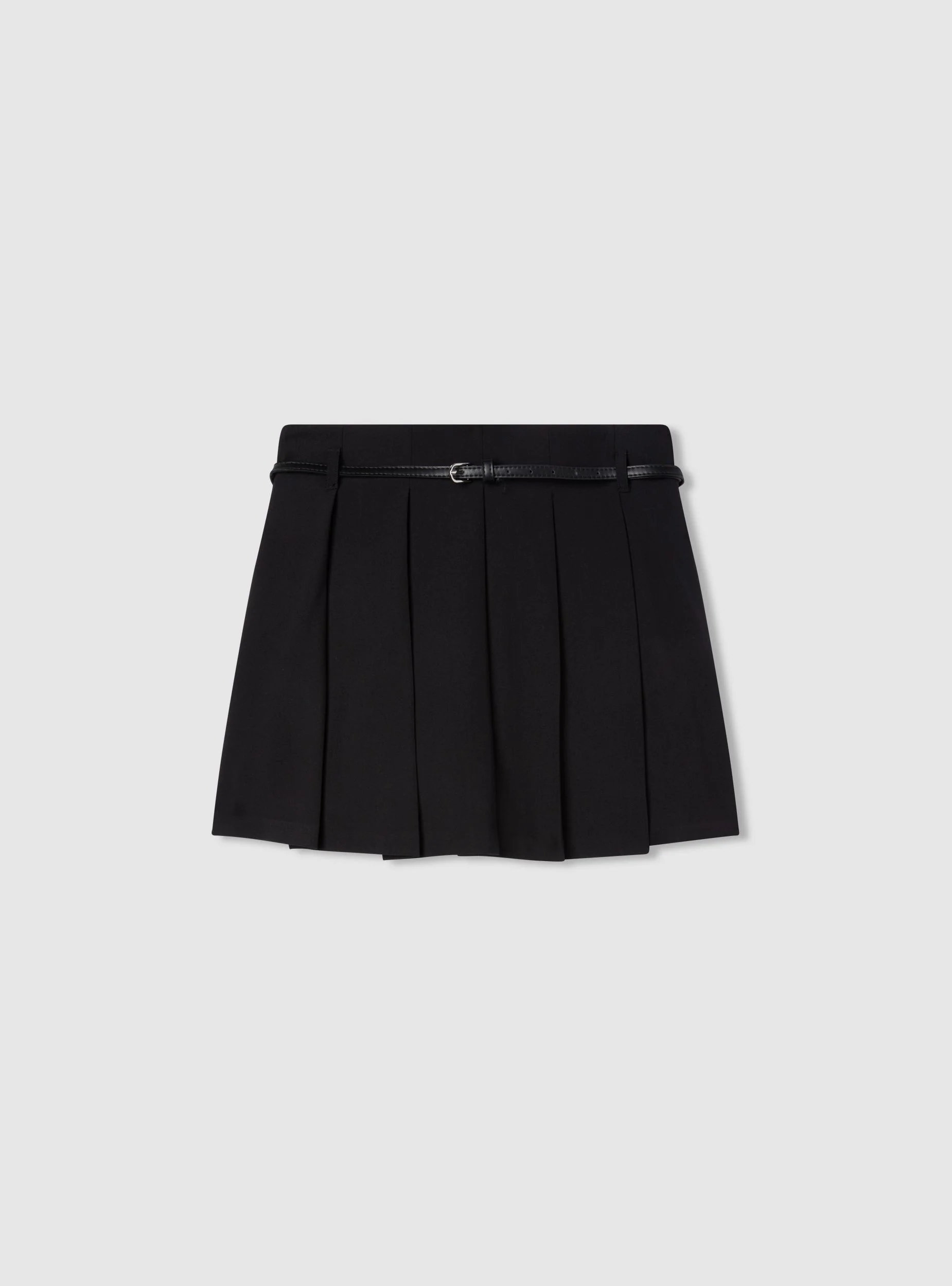 Skort a pieghe con cintura - Image 6