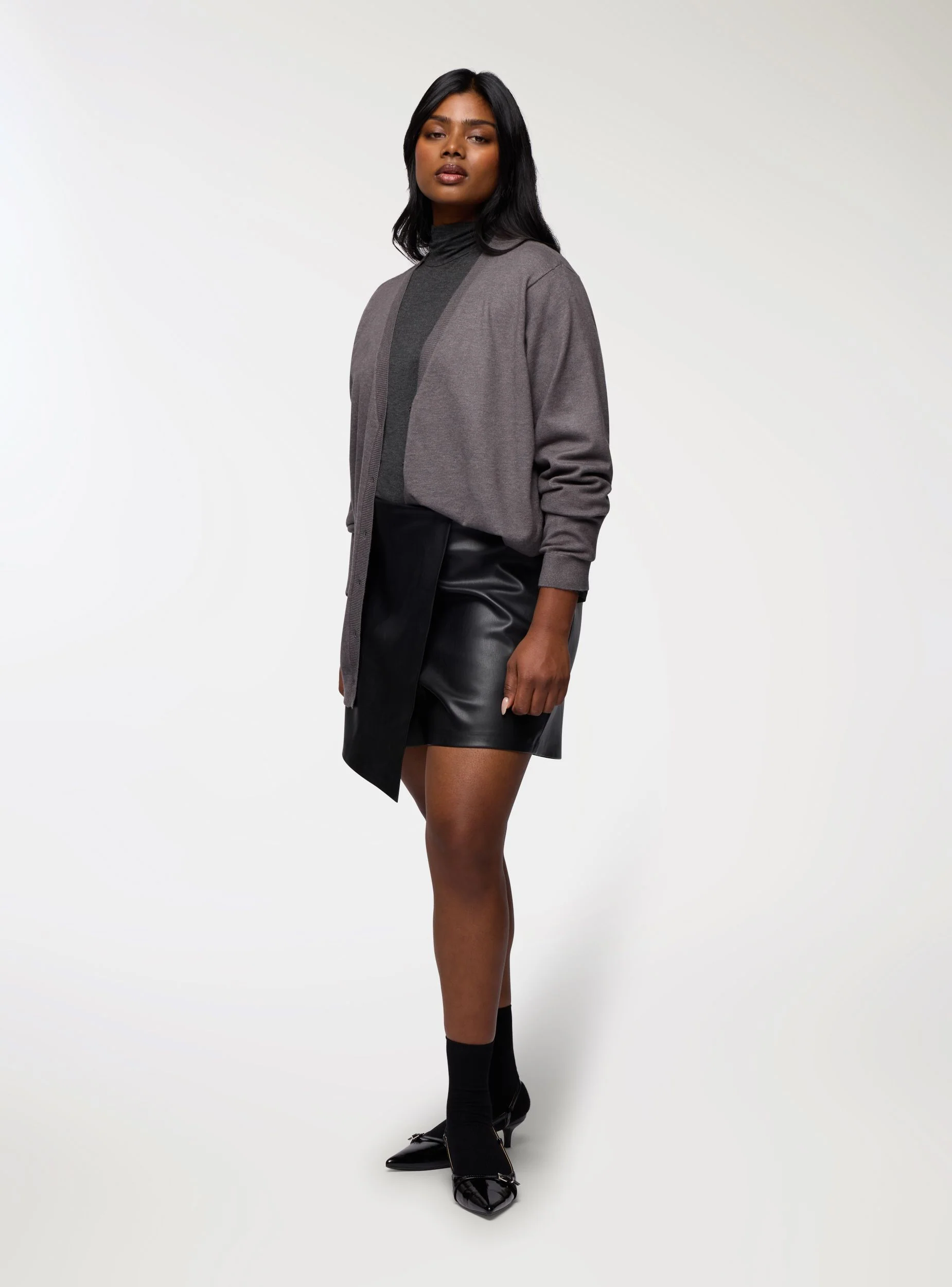 Skort a portafoglio similpelle - Image 3