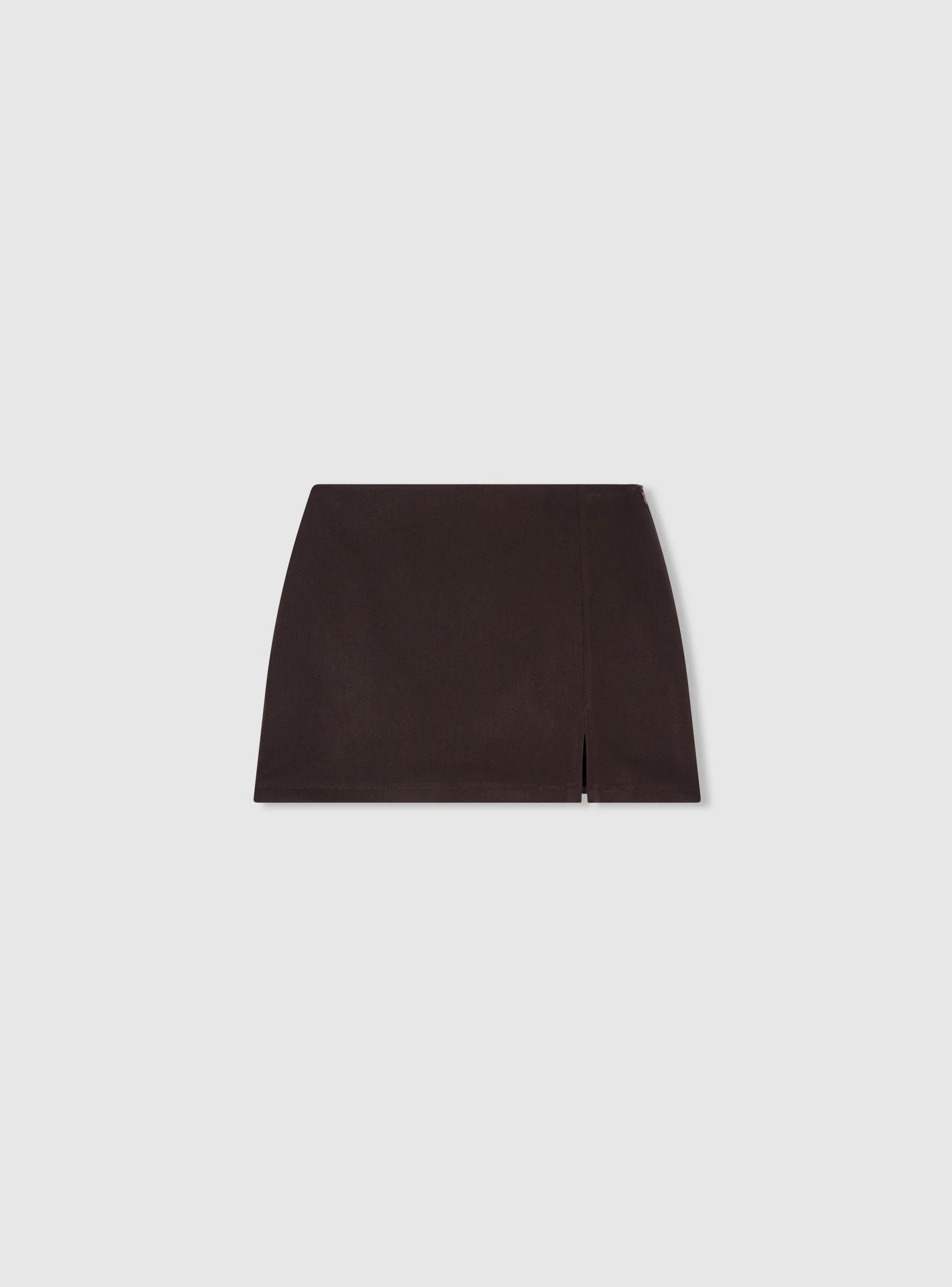 Skort a tinta unita con spacco - Image 5