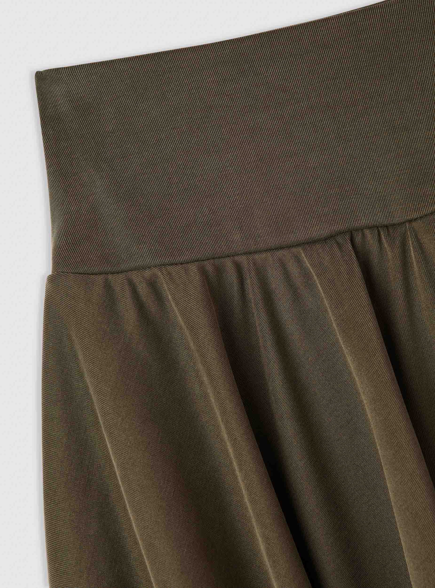 Skort ampia a tinta unita - Image 3