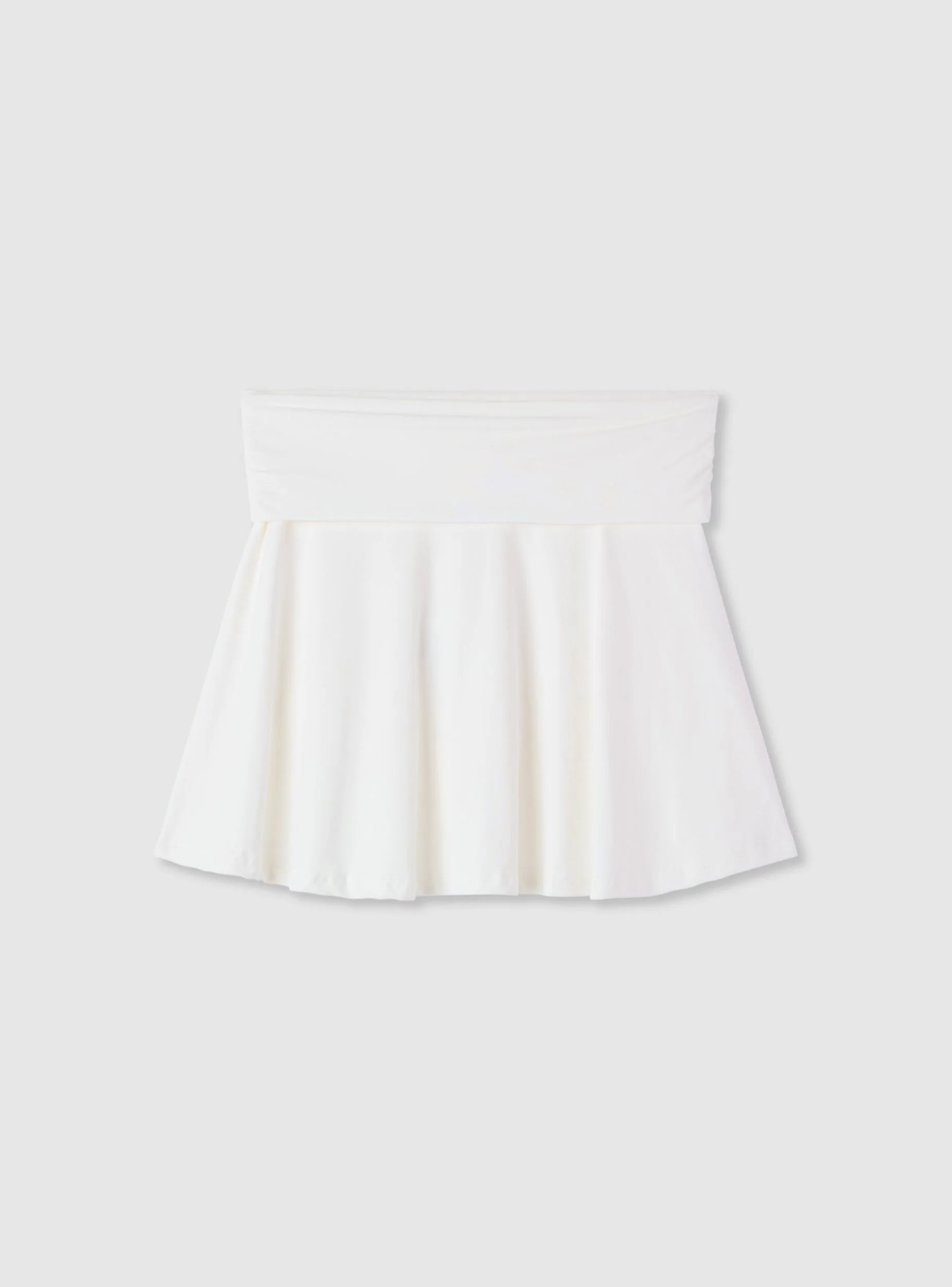 Skort baschina svasata a tinta unita - Image 5