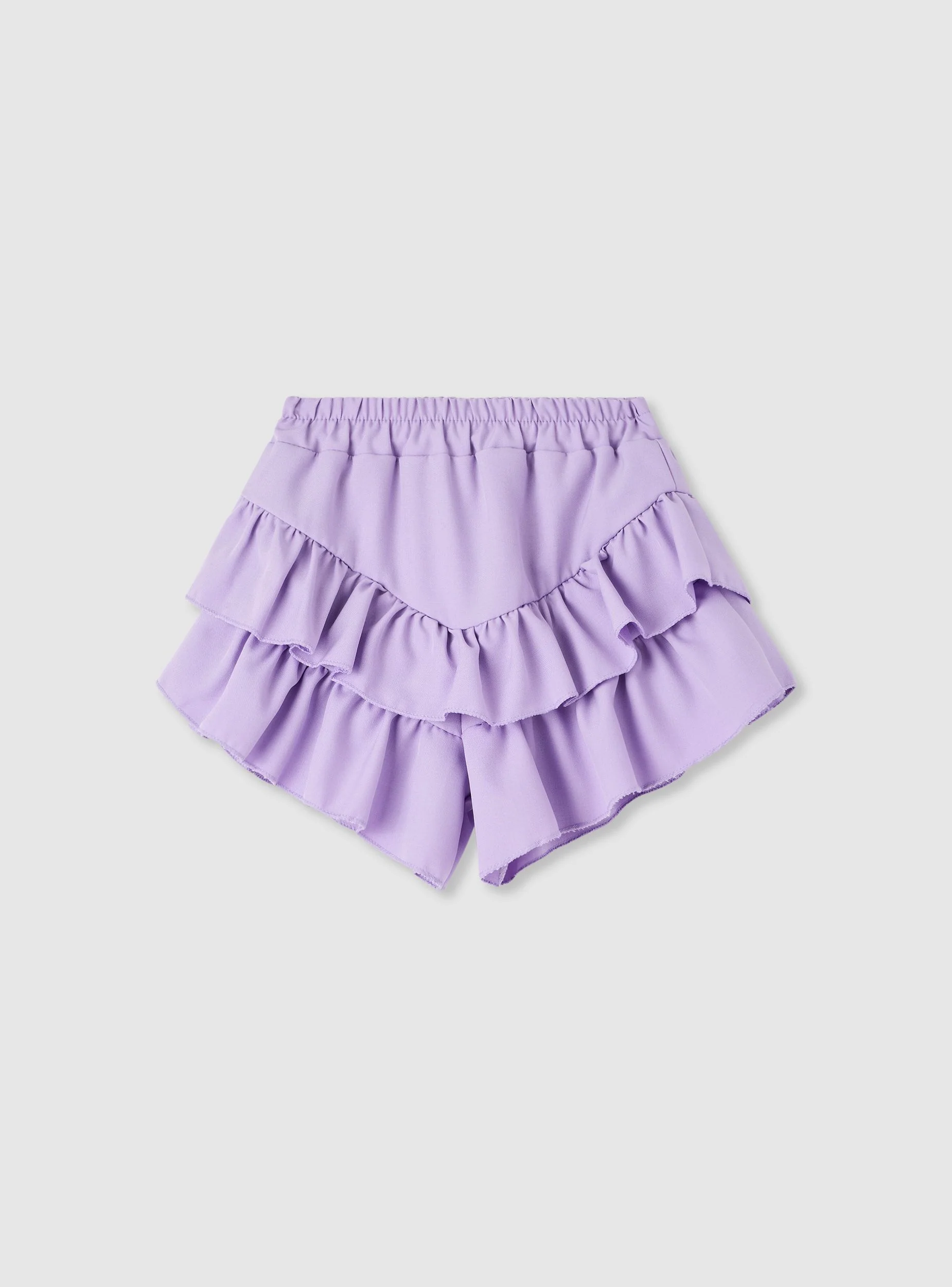 Skort con balze e vita elasticizzata - Image 5