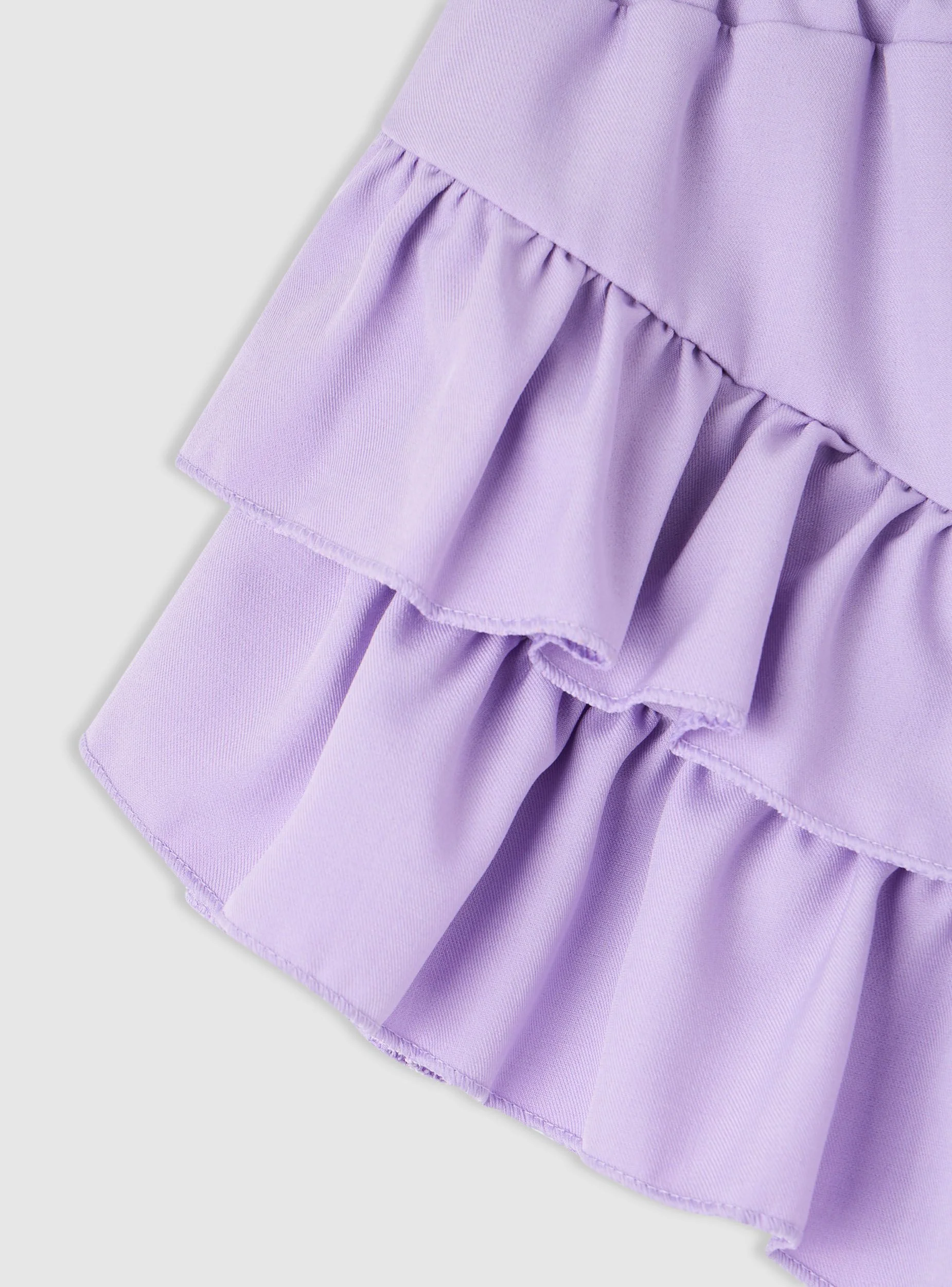 Skort con balze e vita elasticizzata - Image 6