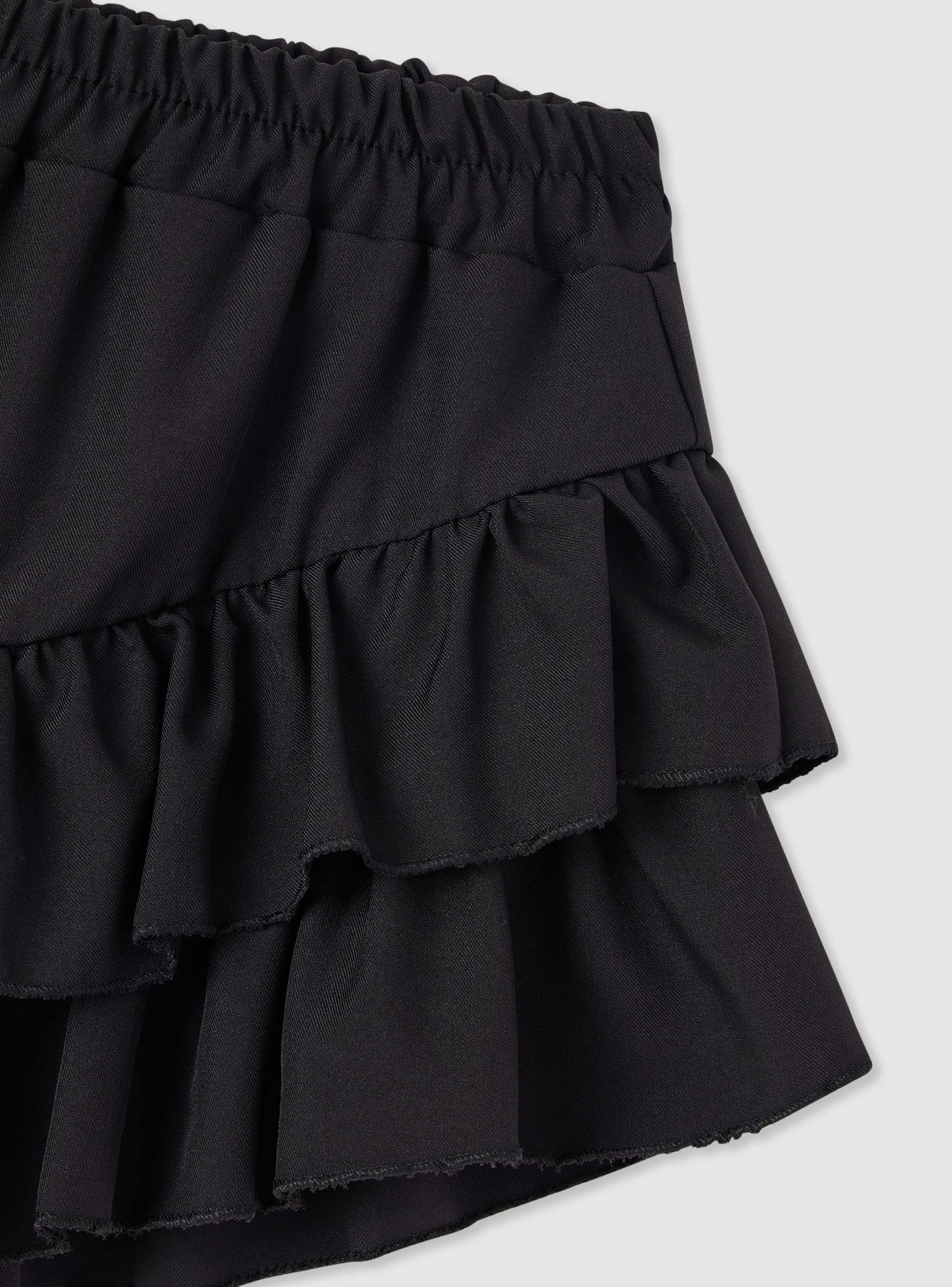 Skort con balze e vita elasticizzata - Image 7