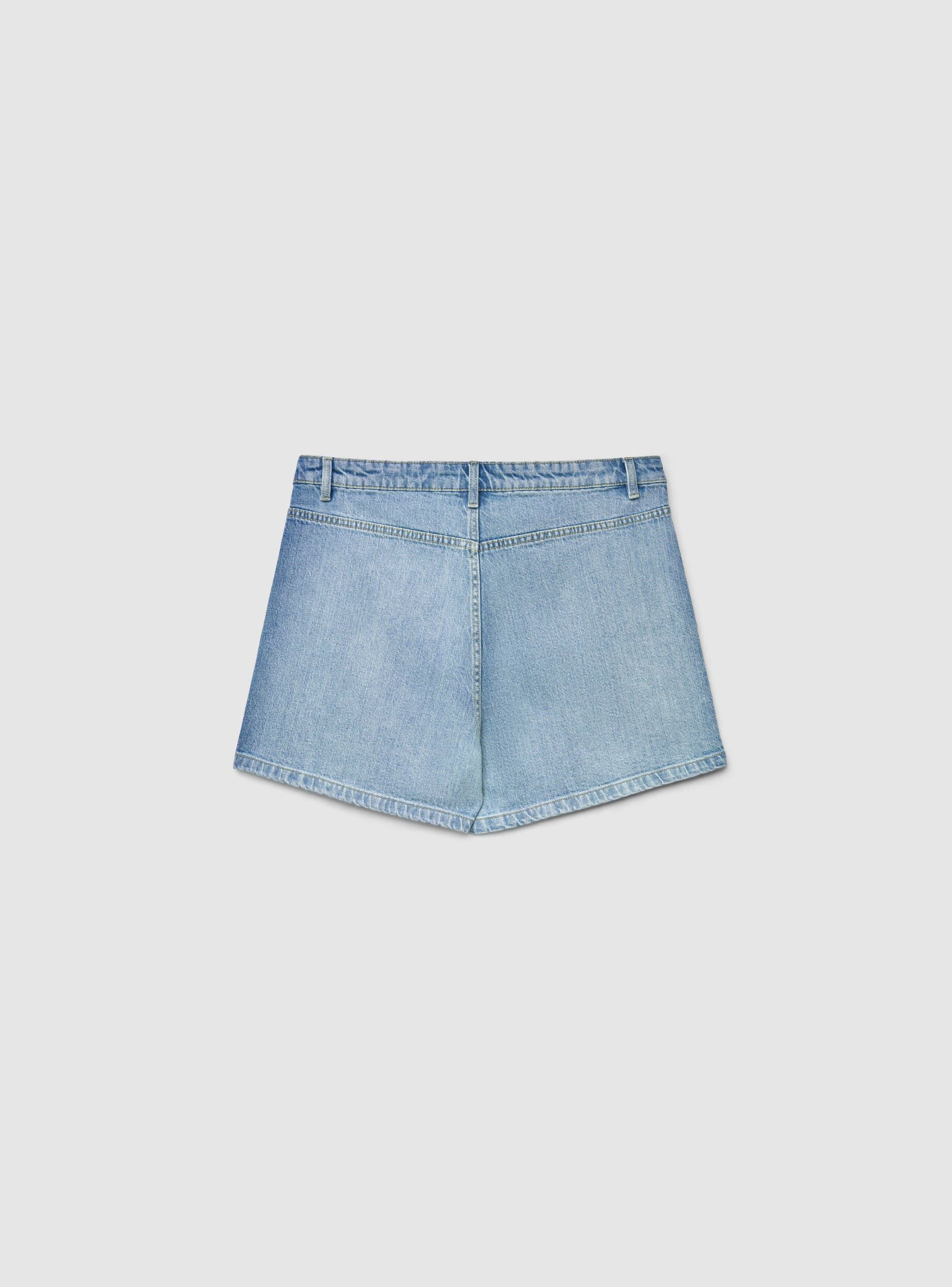 Skort in denim a portafoglio - Image 7