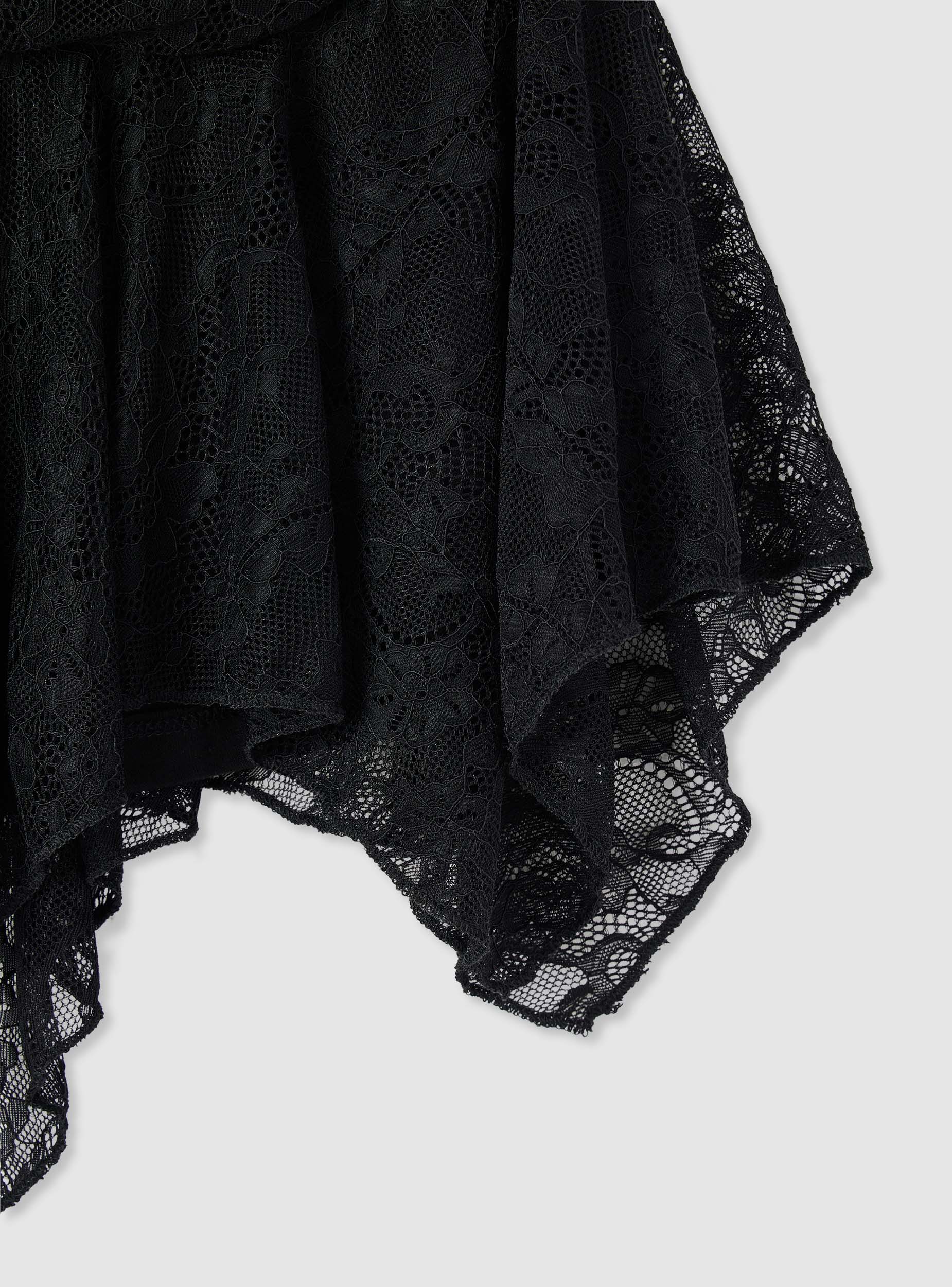 Skort in pizzo con fondo asimmetrico - Image 6