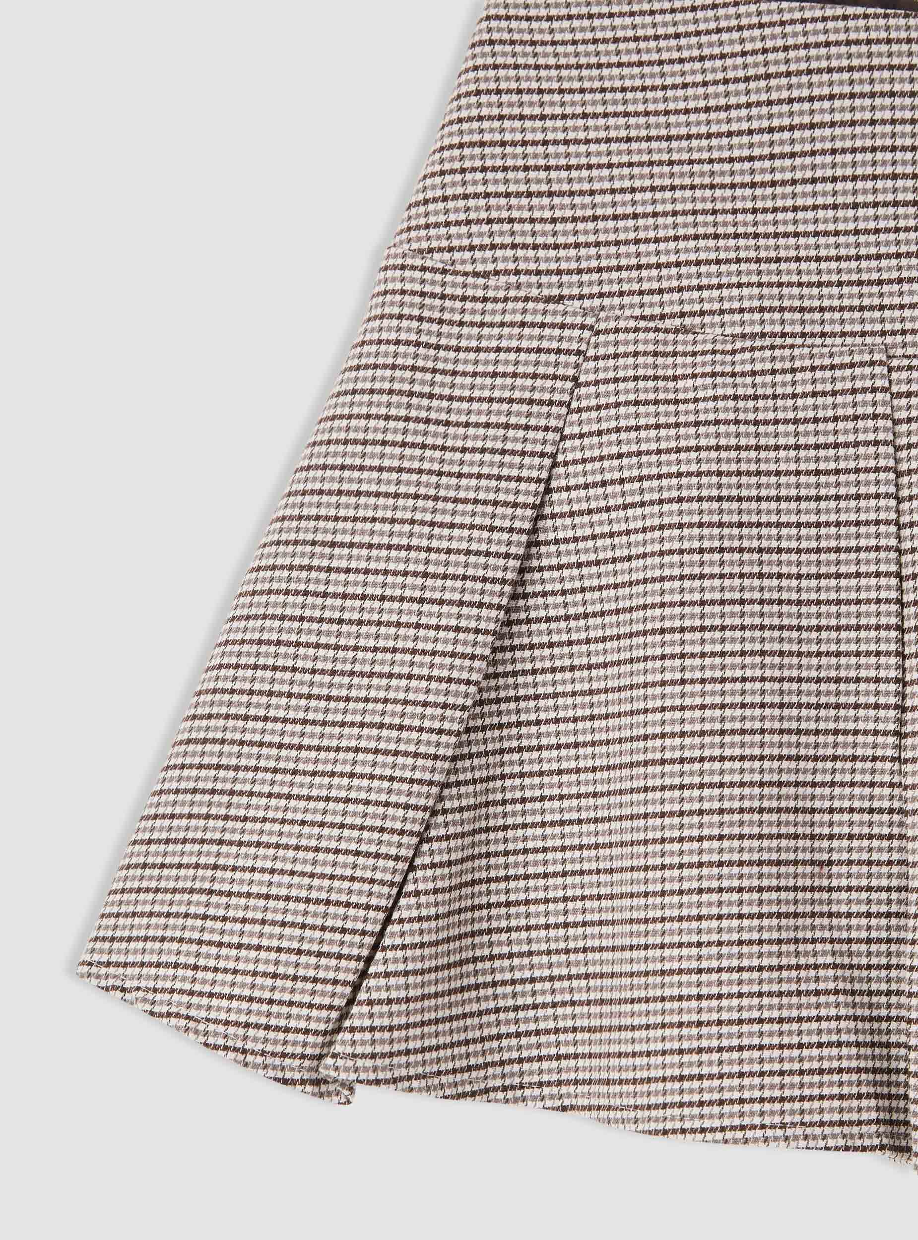 Skort mini plissé con fibbie - Image 5