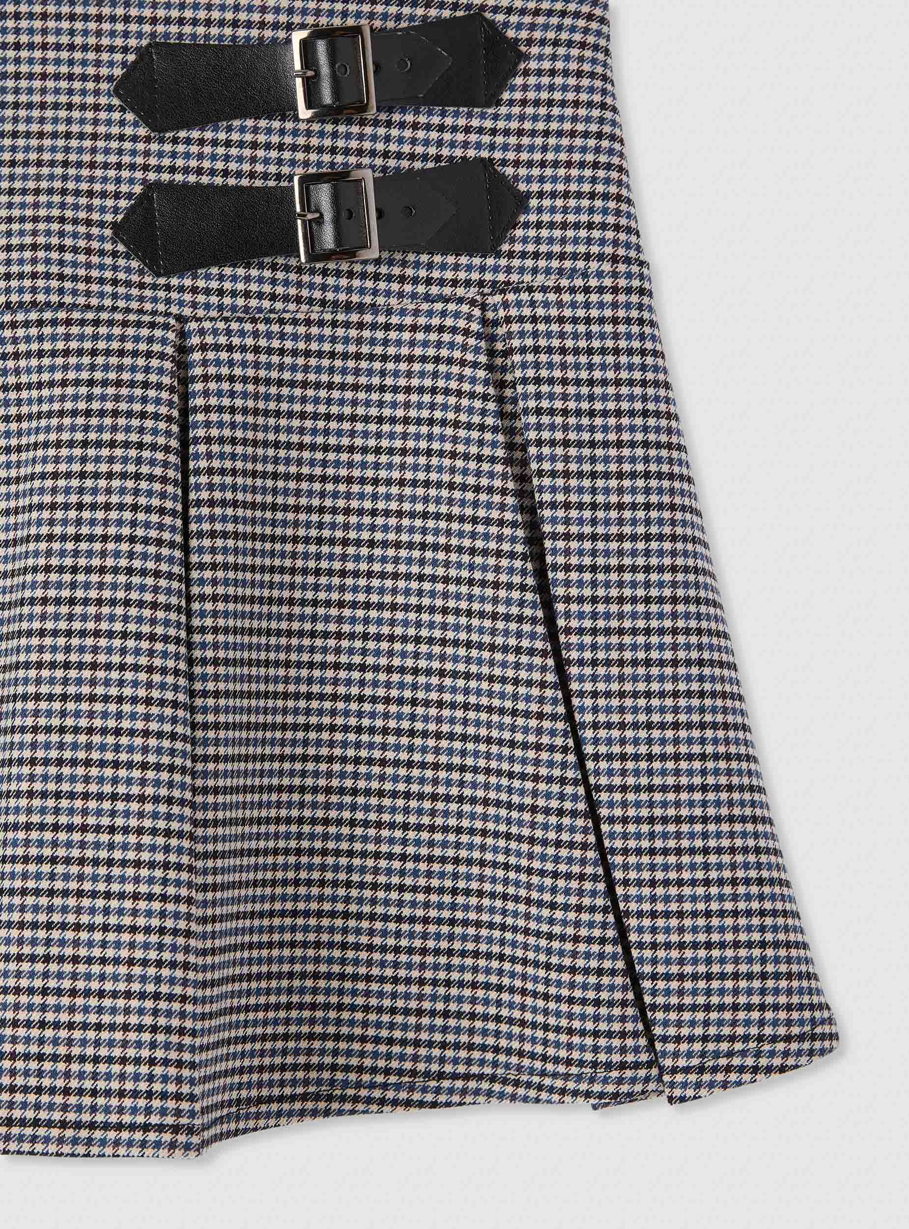 Skort mini plissé con fibbie - Image 6