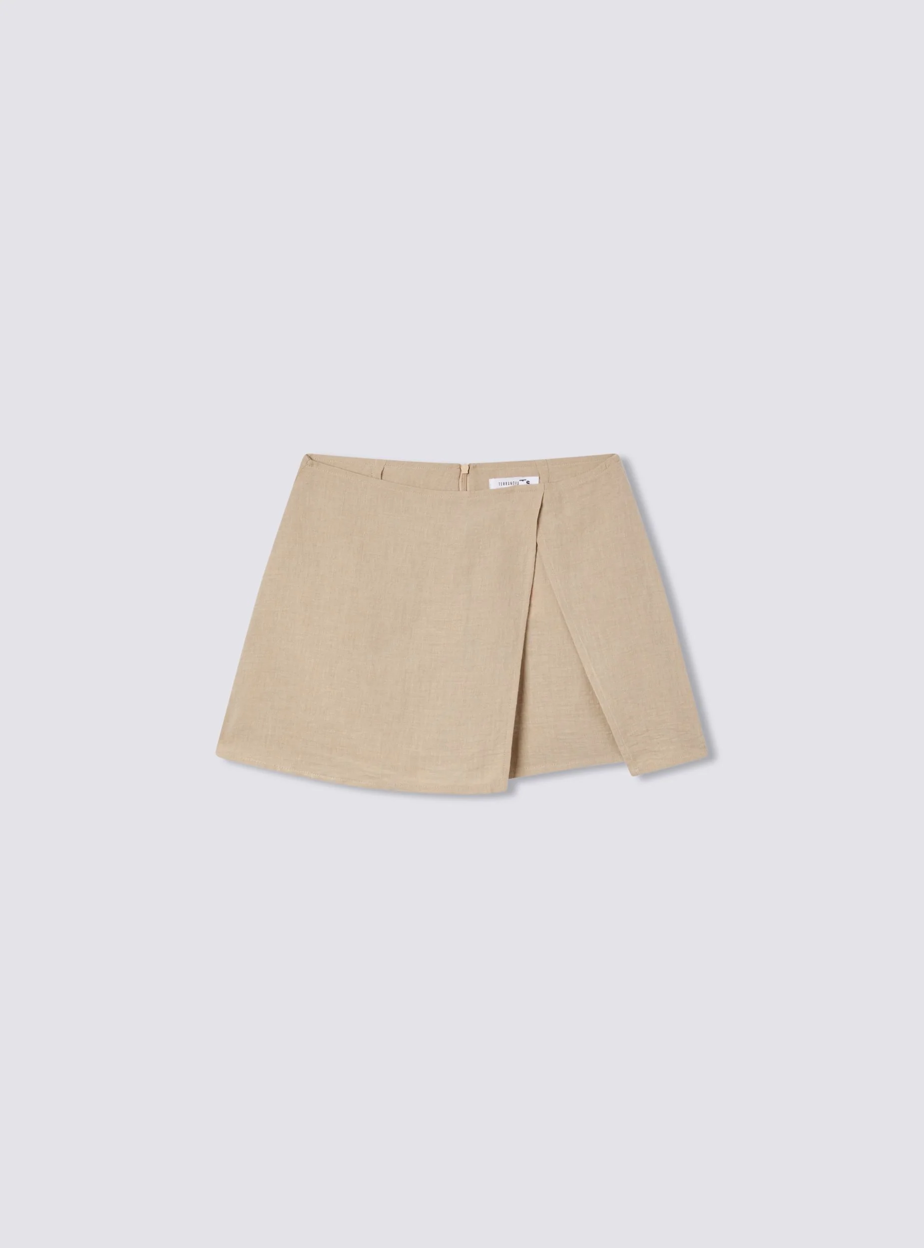 Skort tessuto leggero tinta unita - Image 5