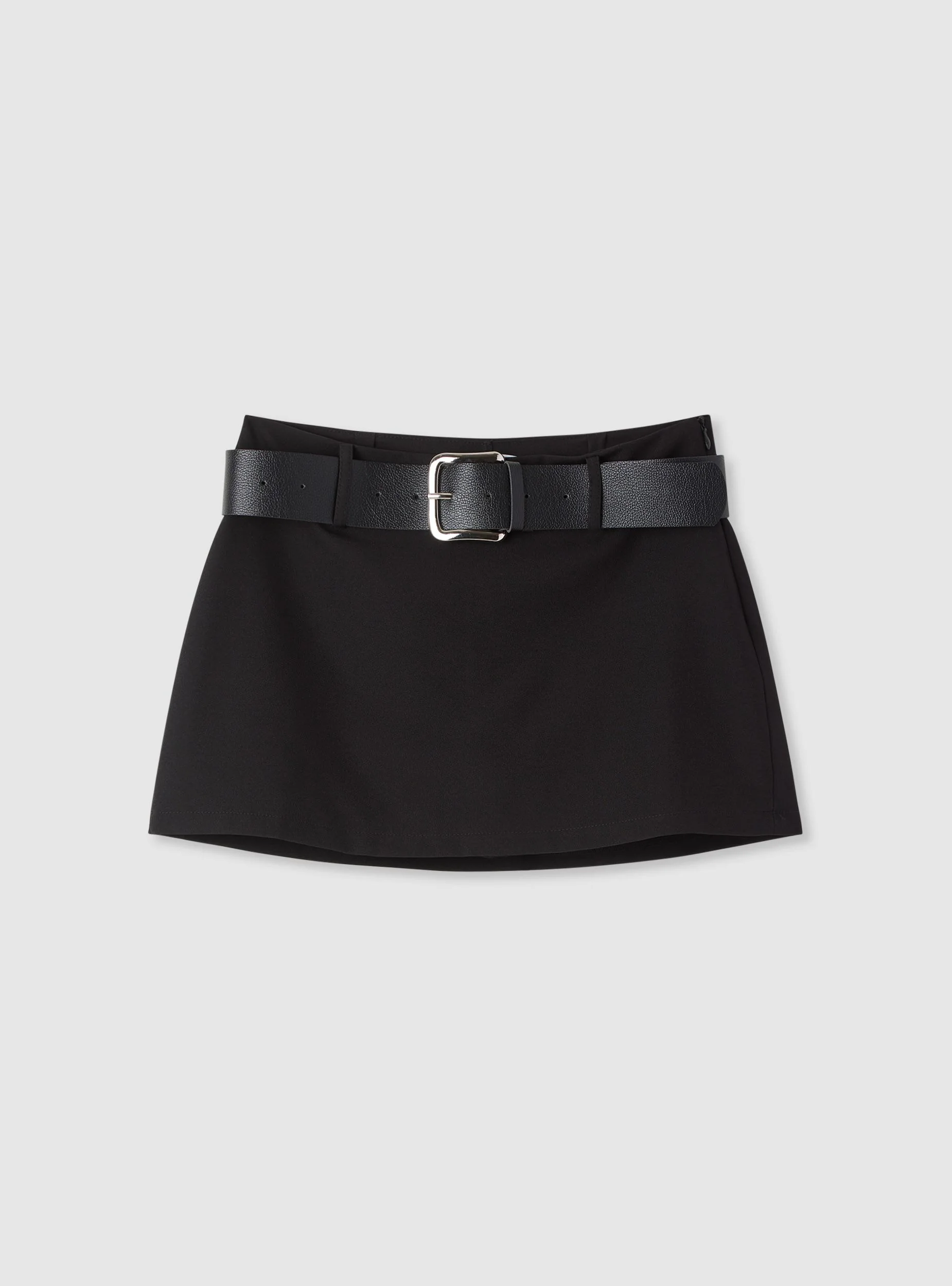 Skort tinta unita con cintura - Image 5