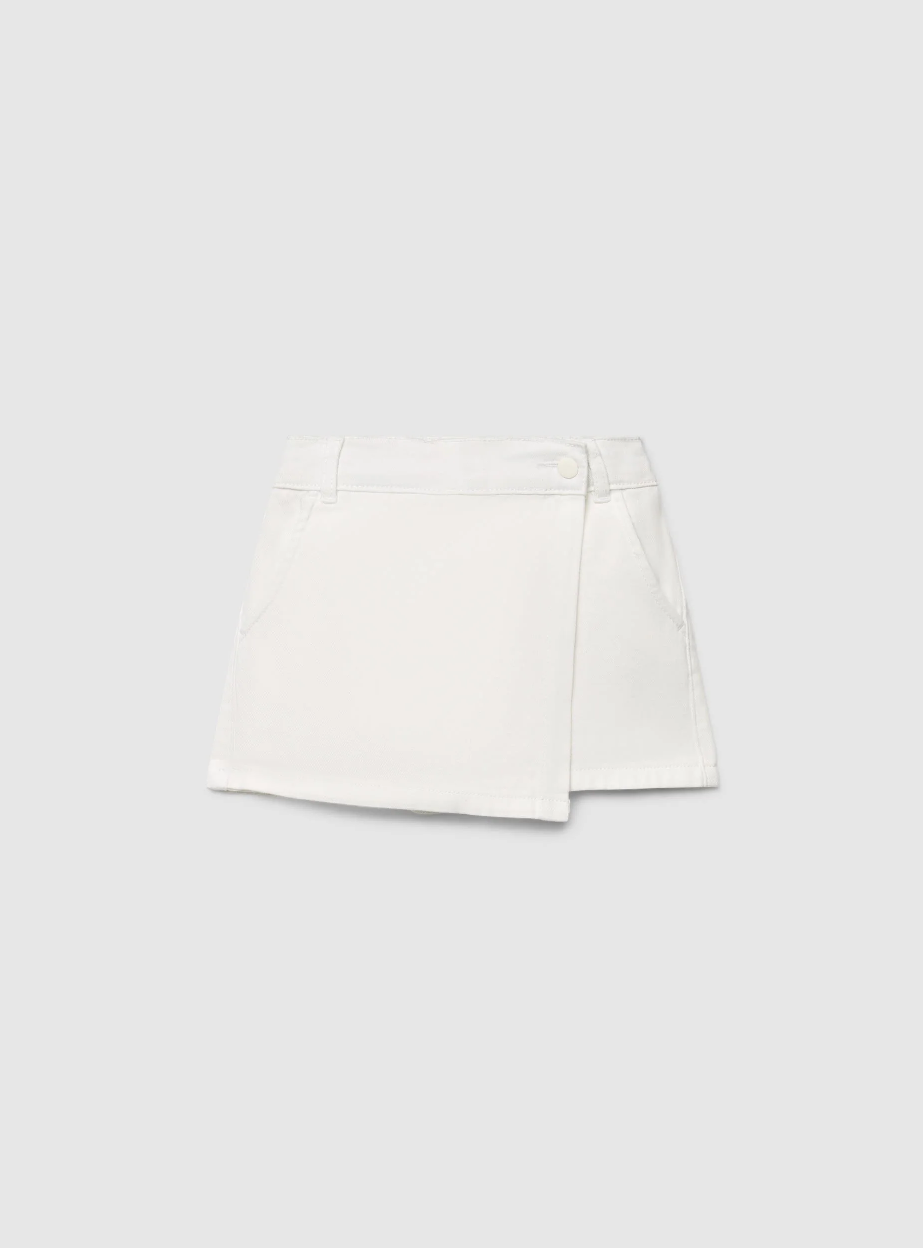 Skort tinta unita con effetto portafoglio - Image 5