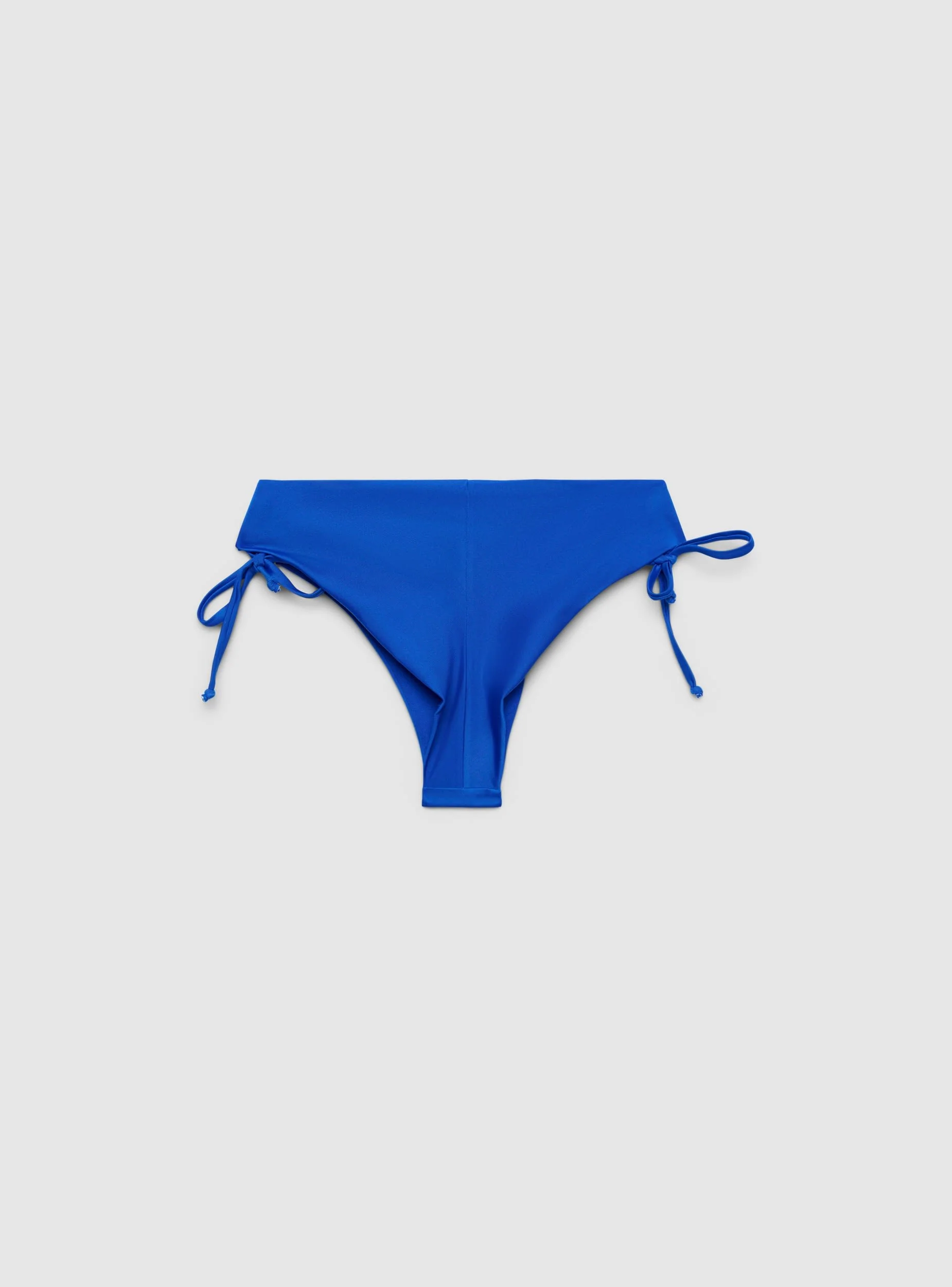 Slip bikini brasiliana con coulisse laterali tinta unita - Image 6