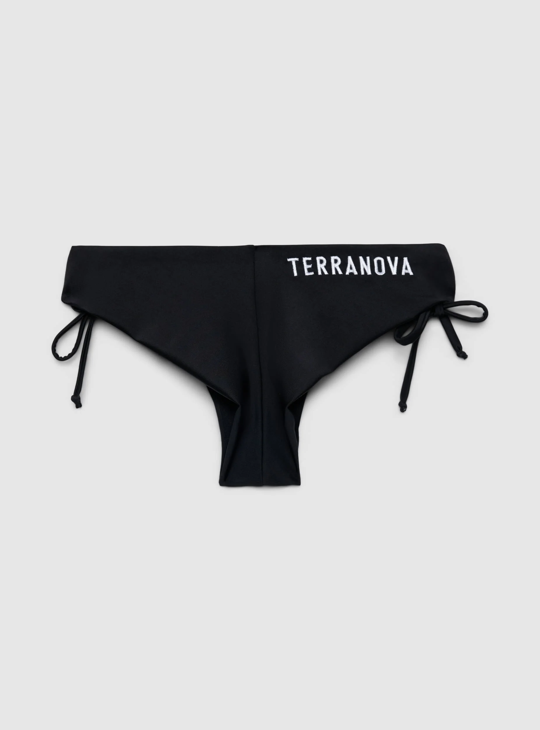 Slip bikini brasiliana con laccetti laterali e logo - Image 5