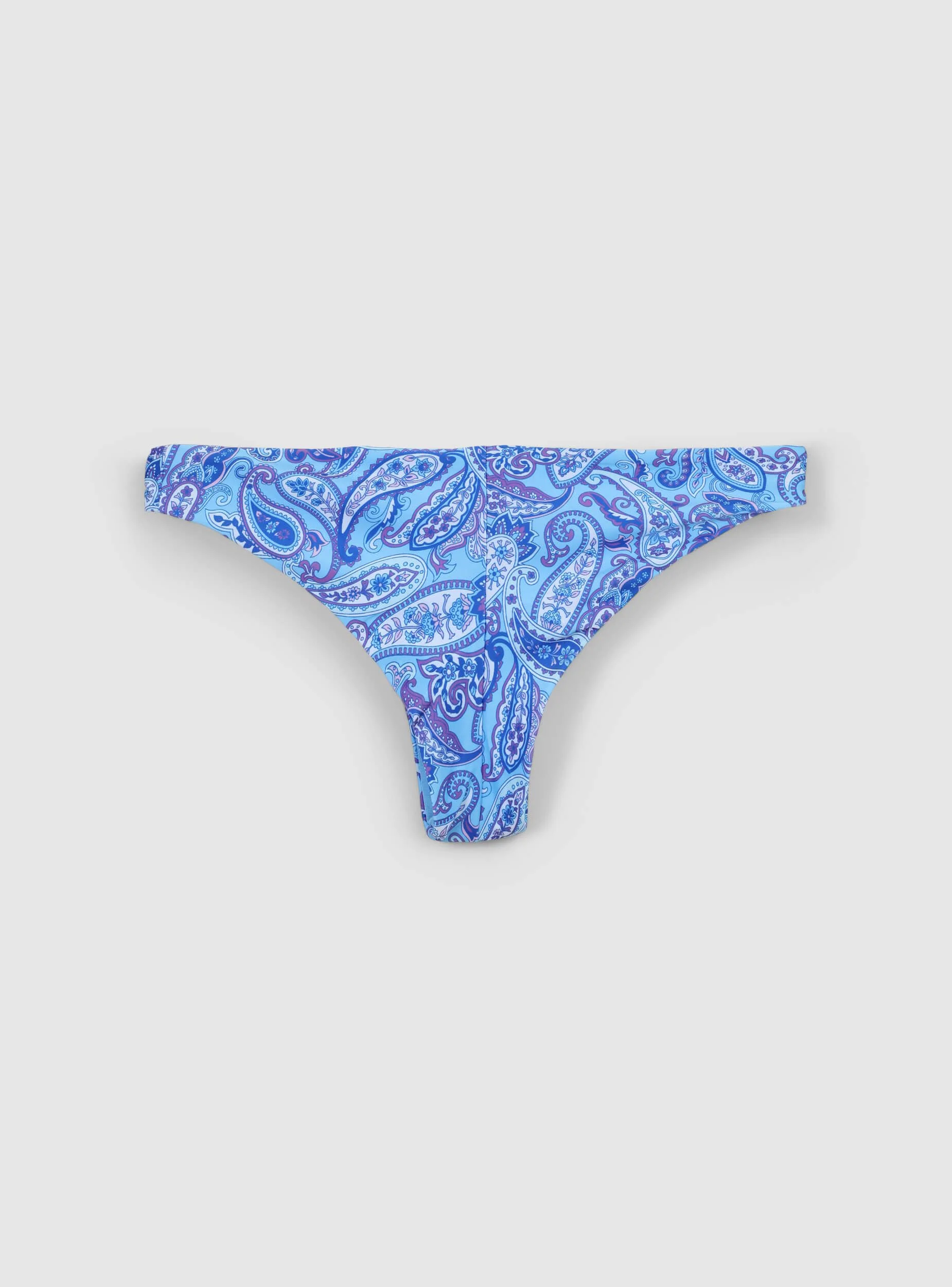 Slip brasiliana bikini con stampa cachemire - Image 5