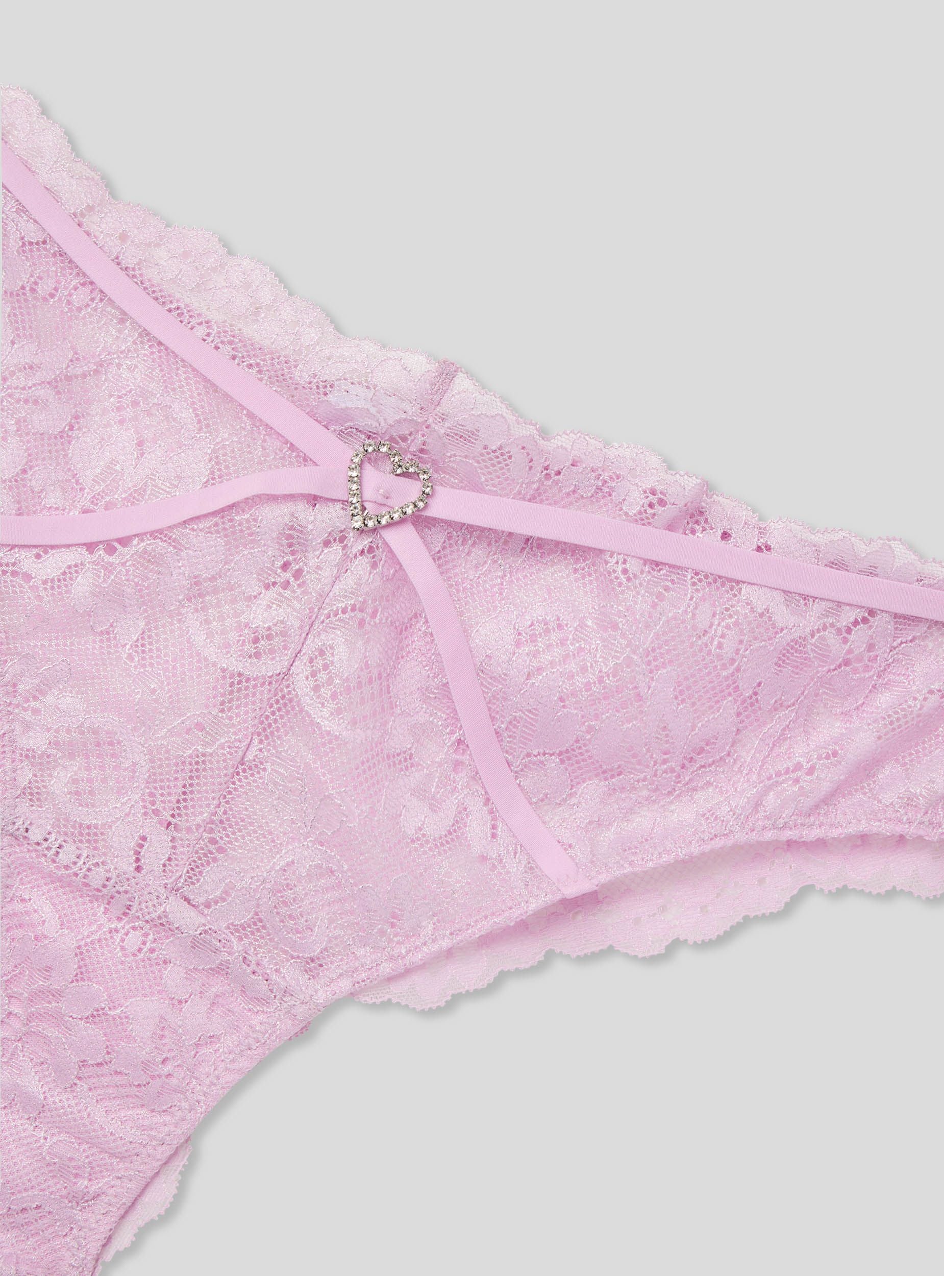 Slip brasiliana in pizzo con cuore - Image 5