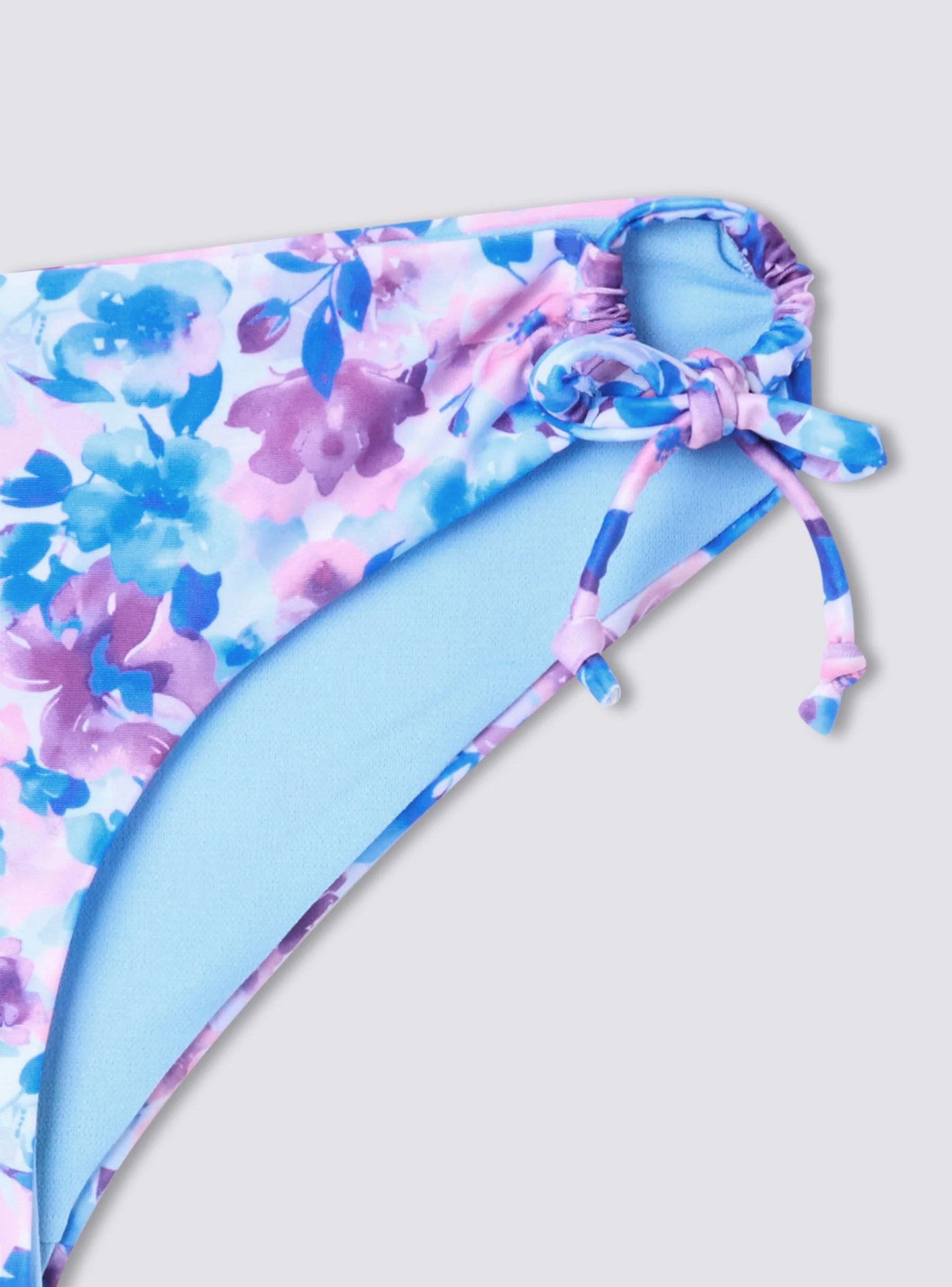 Slip brief bikini fantasia floreale con coulisse - Image 5